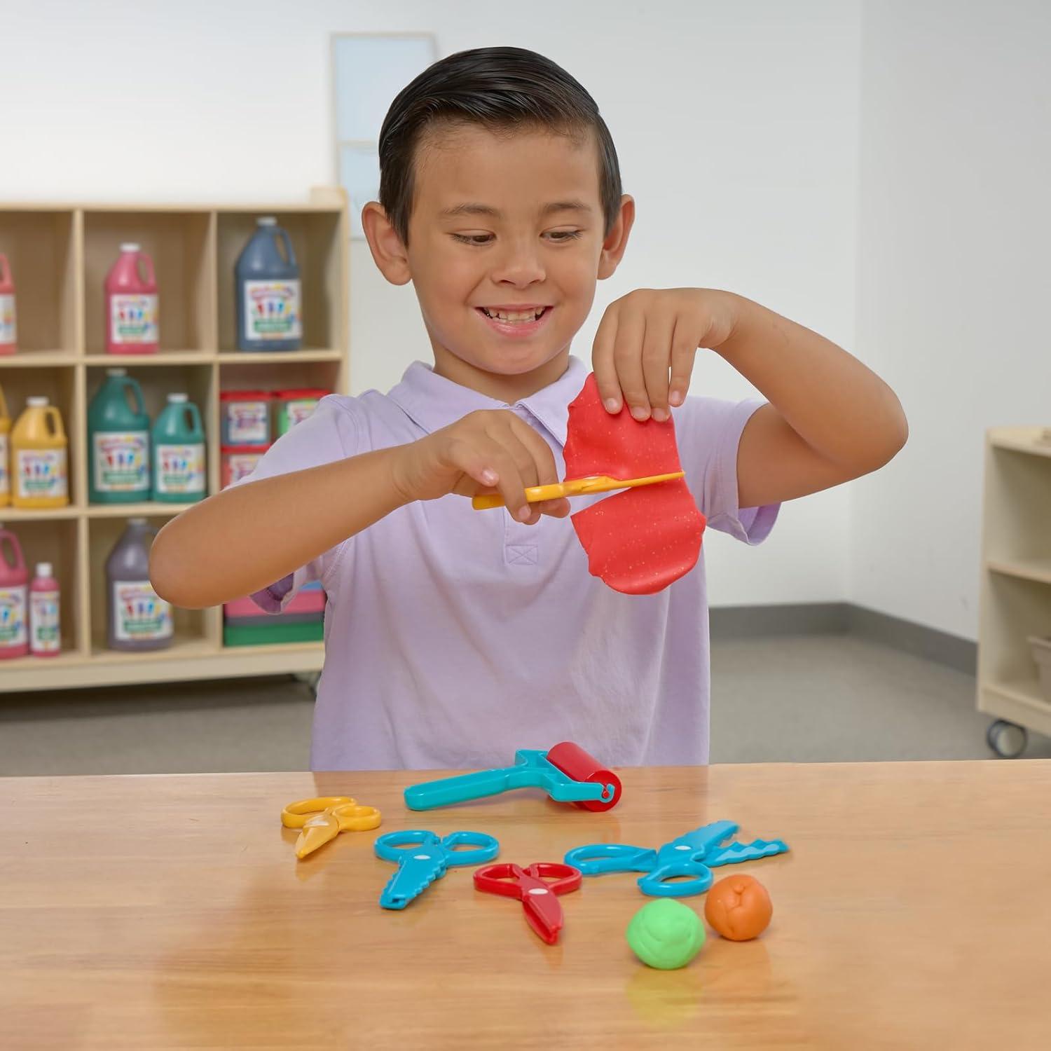 Set de 12 Tijeras de Plástico Colorations para Niños - 3 Diseños