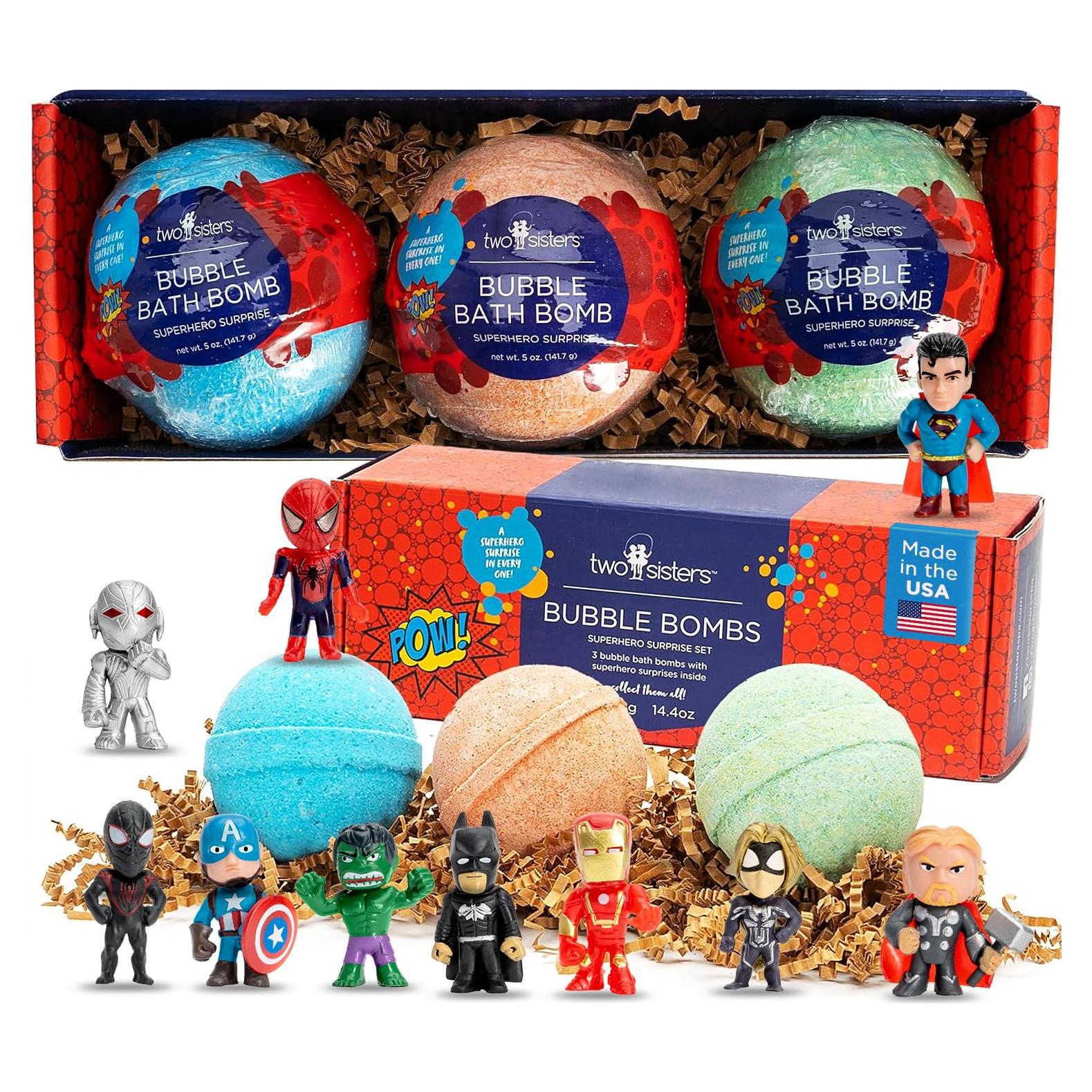 Bolas de Baño Superhéroe Two Sisters - Paquete de 3