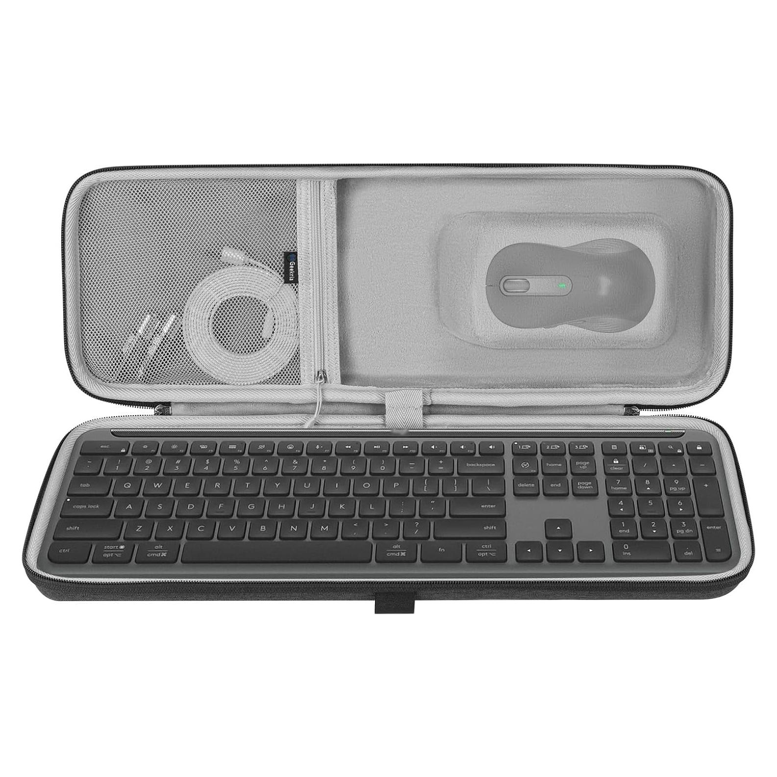 Funda dura Geekria para teclado y ratón Logitech MK955 K950