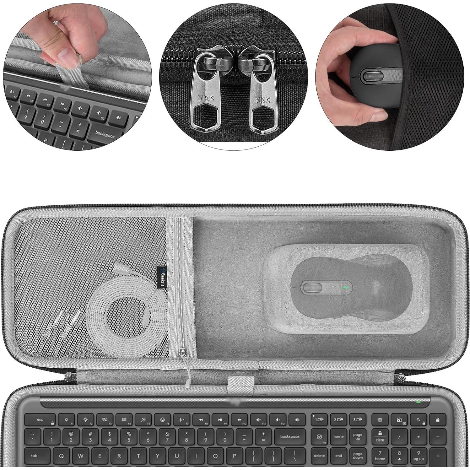 Funda dura Geekria para teclado y ratón Logitech MK955 K950