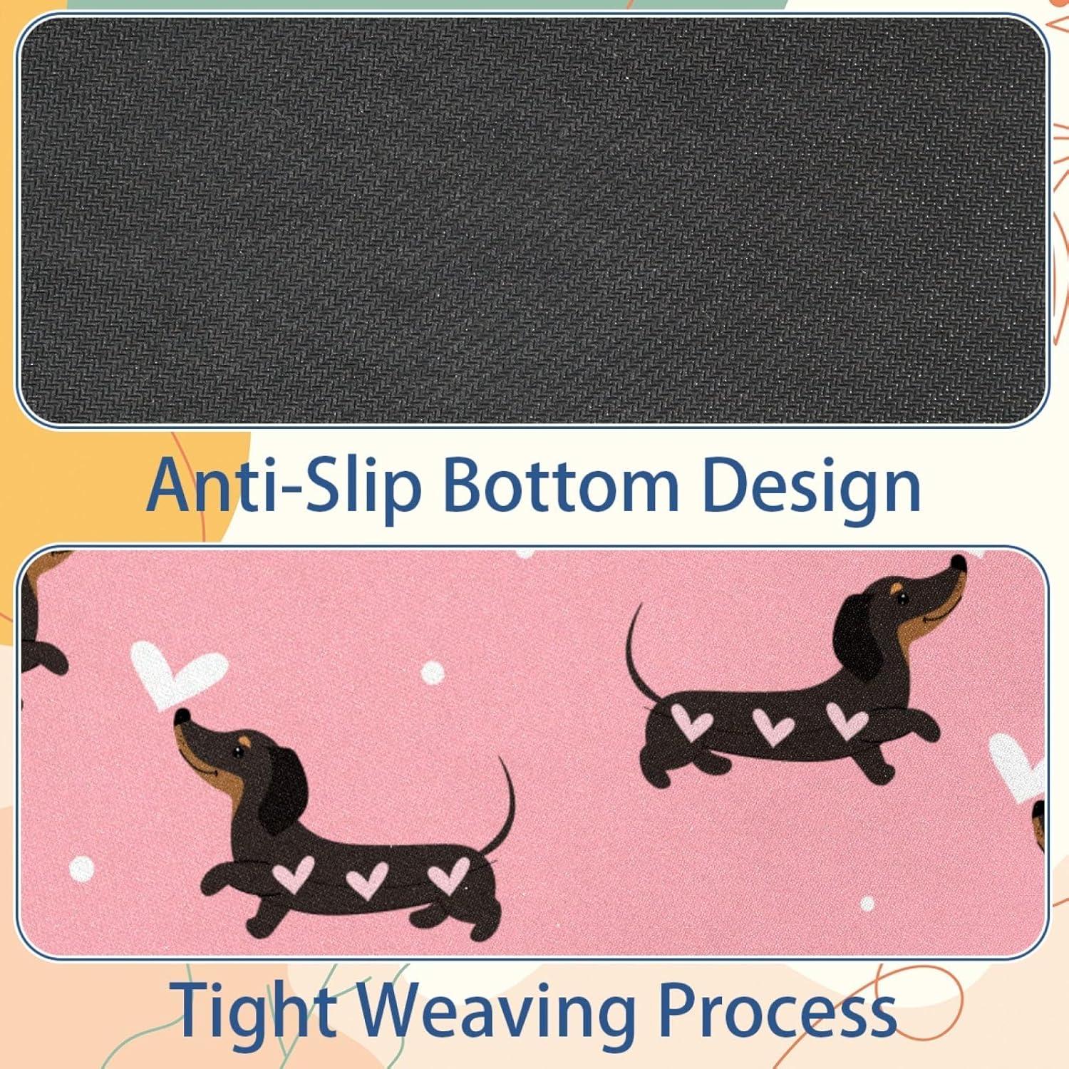 Alfombrilla de Ratón CDGIRUOWUNV Diseño Perros Dachshund 21x25cm