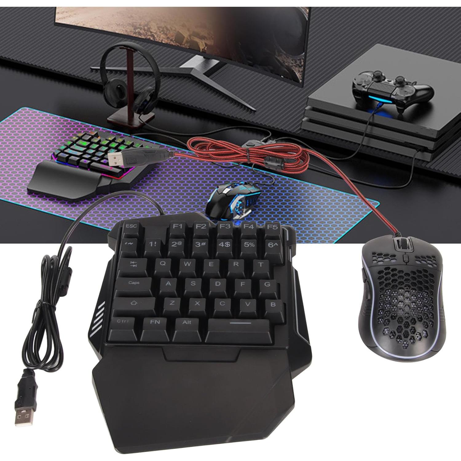 Combo Teclado y Ratón Gaming RGB Diydeg con Adaptador