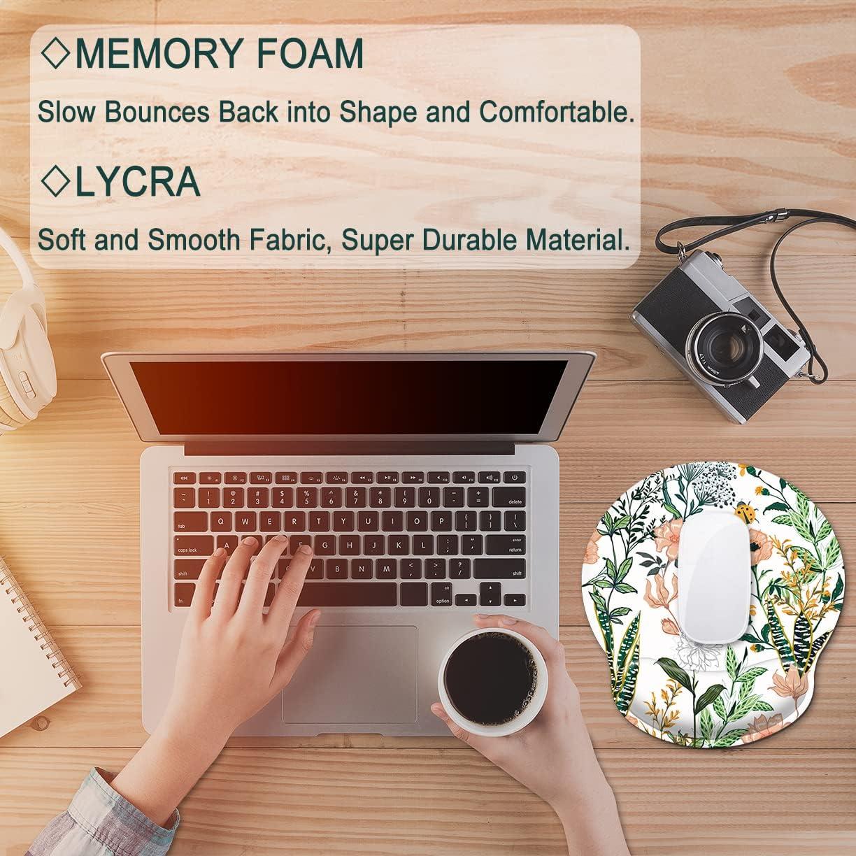 Almohadilla de Ratón Ergonómica Pemlari con Soporte Muñeca 25.4x23.1cm