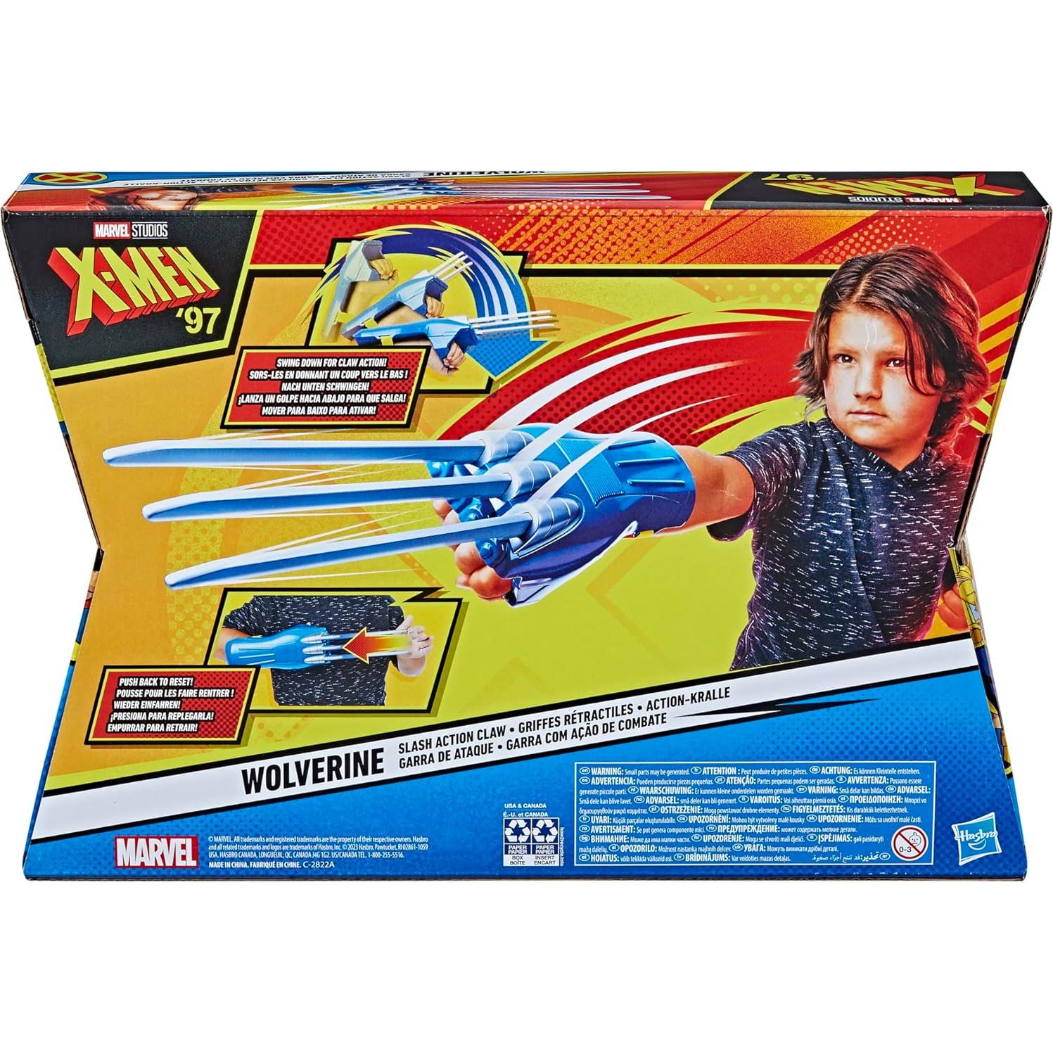 Juguete Wolverine Slash Action Claw Hasbro 17 cm para Niños