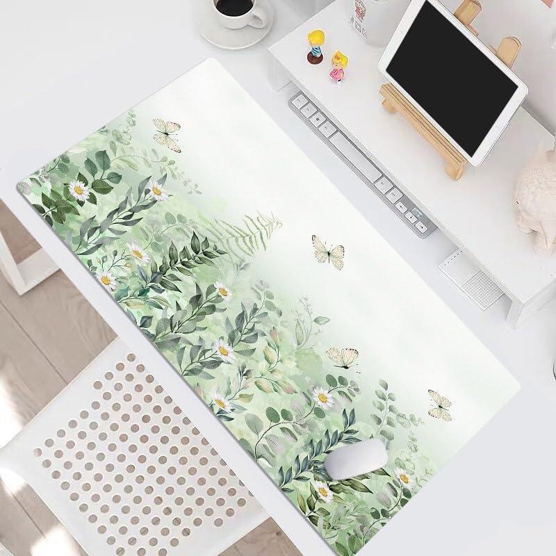 Alfombrilla de Escritorio XL LB Verde 80 x 40 cm Antideslizante