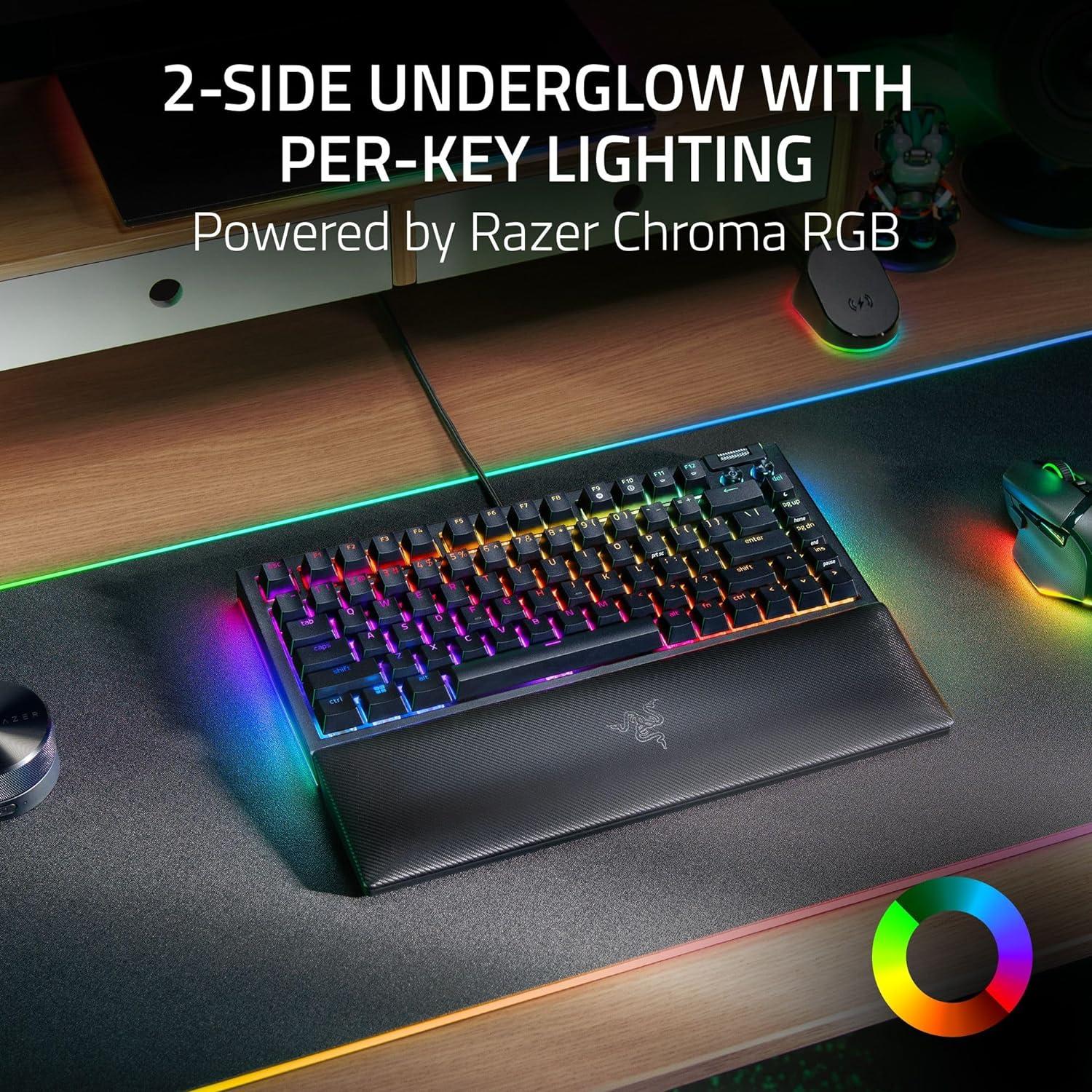 Teclado Mecánico Razer BlackWidow V4 75% Hot-Swappable RGB