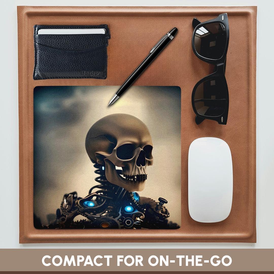 Alfombrilla para Ratón 3dRose Cráneo Ciberpunk 20.32x20.32cm