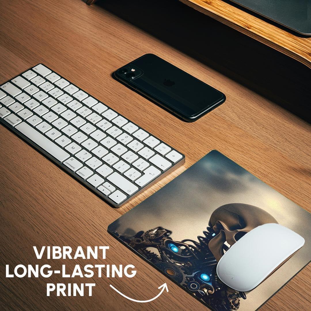 Alfombrilla para Ratón 3dRose Cráneo Ciberpunk 20.32x20.32cm