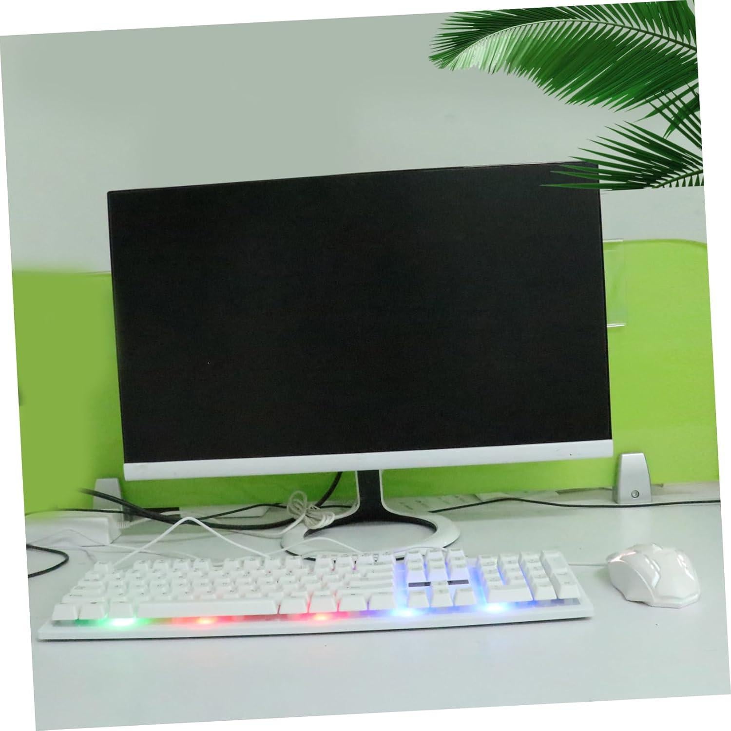 Kit Teclado y Ratón Gamer USB Gadpiparty Blanco Ergonómico