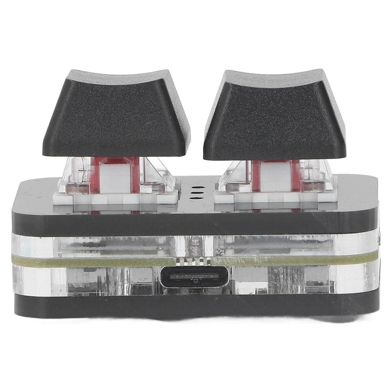 Teclado mecánico USB 2 teclas Hyuduo para juegos PC Negro