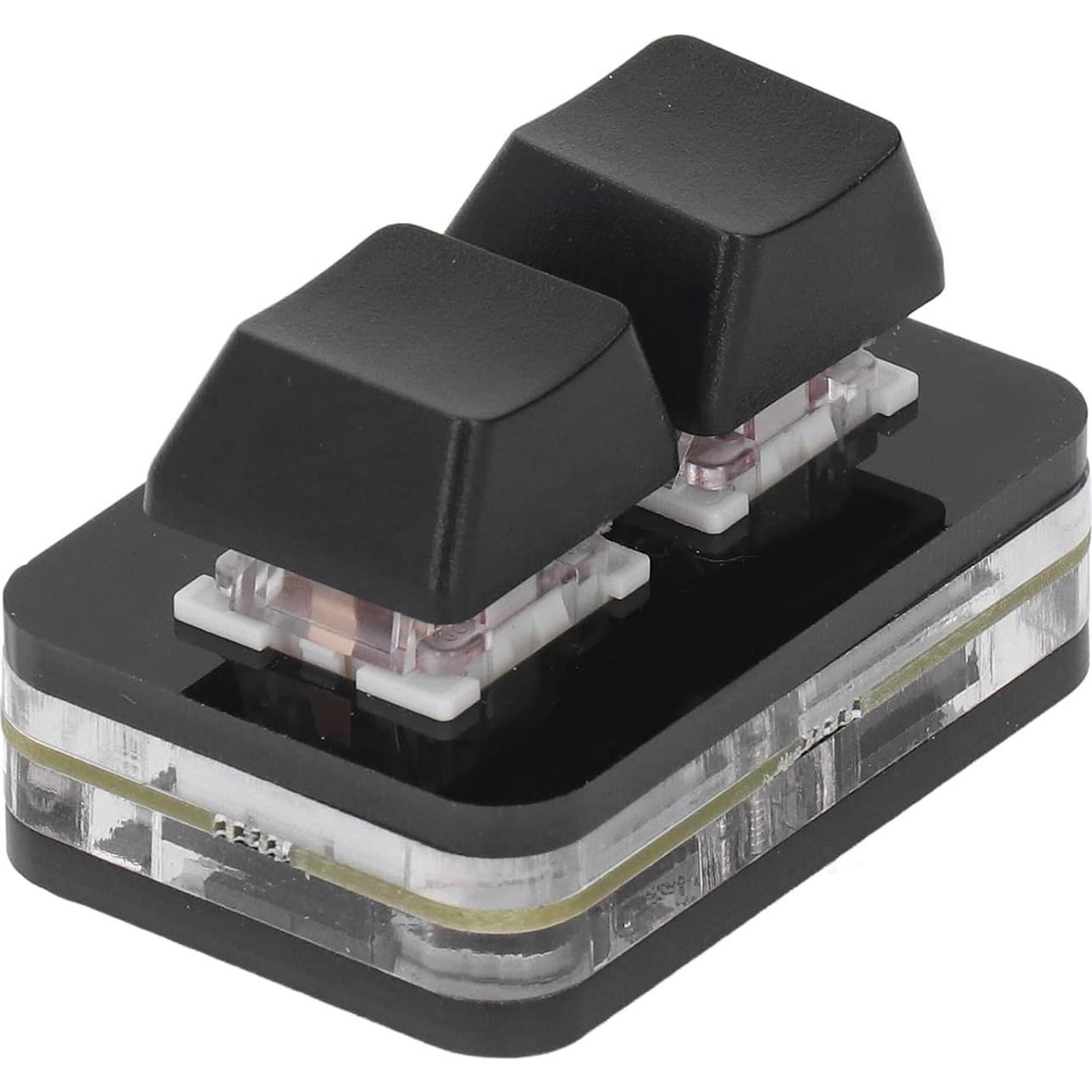 Teclado mecánico USB 2 teclas Hyuduo para juegos PC Negro