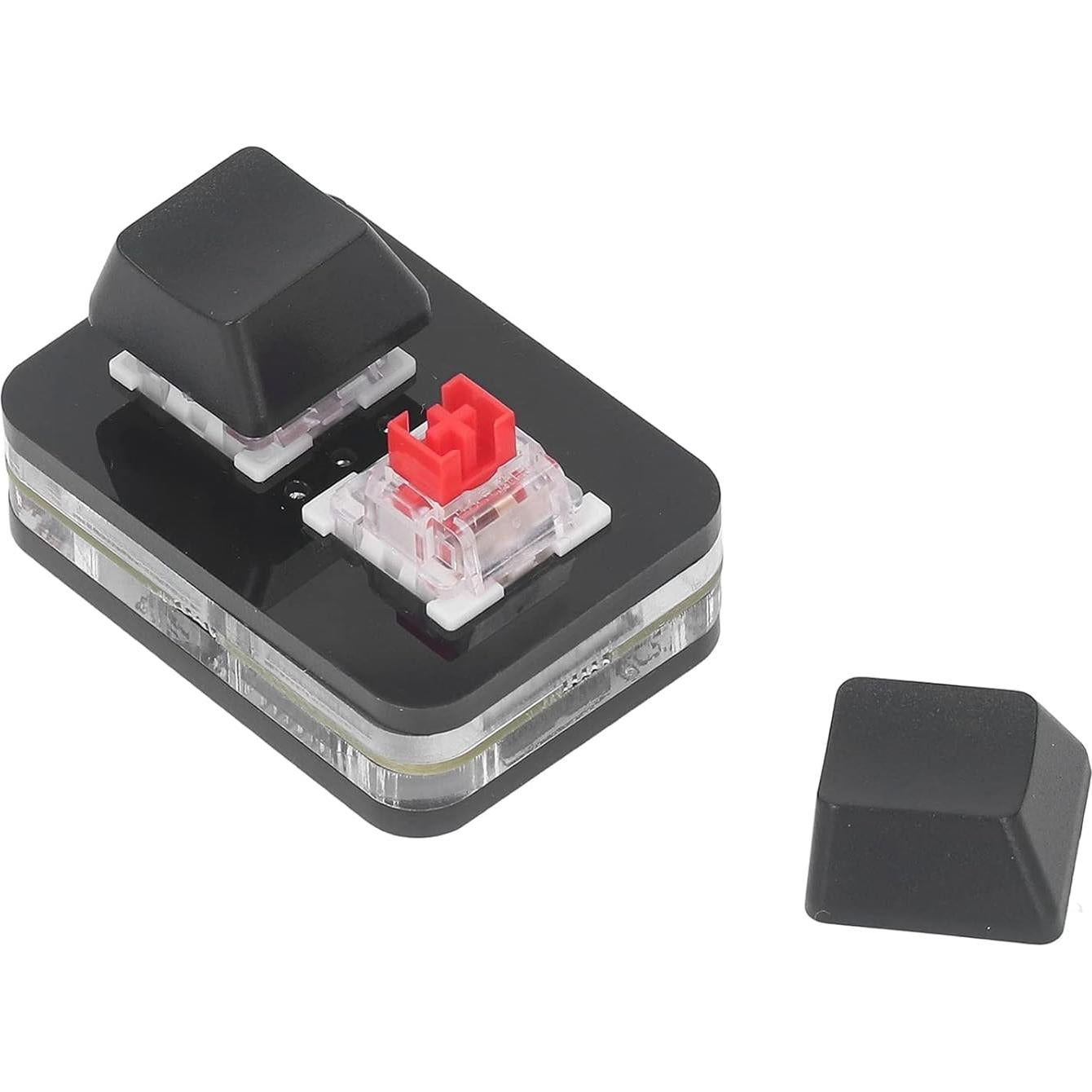 Teclado mecánico USB 2 teclas Hyuduo para juegos PC Negro