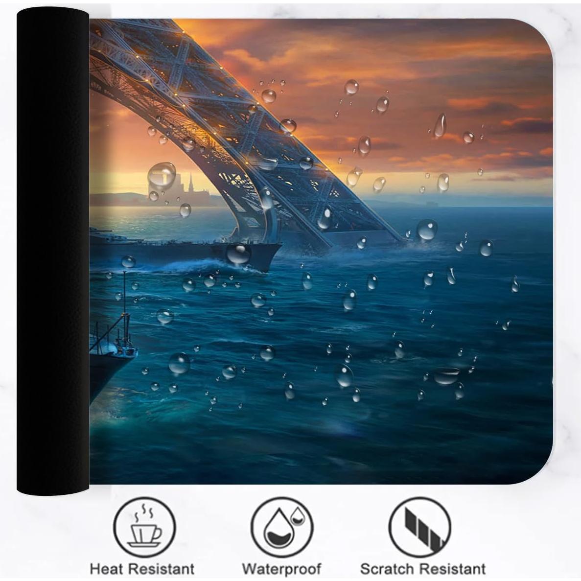 Alfombrilla de Ratón Grande LshyMn 80x30 cm Antideslizante