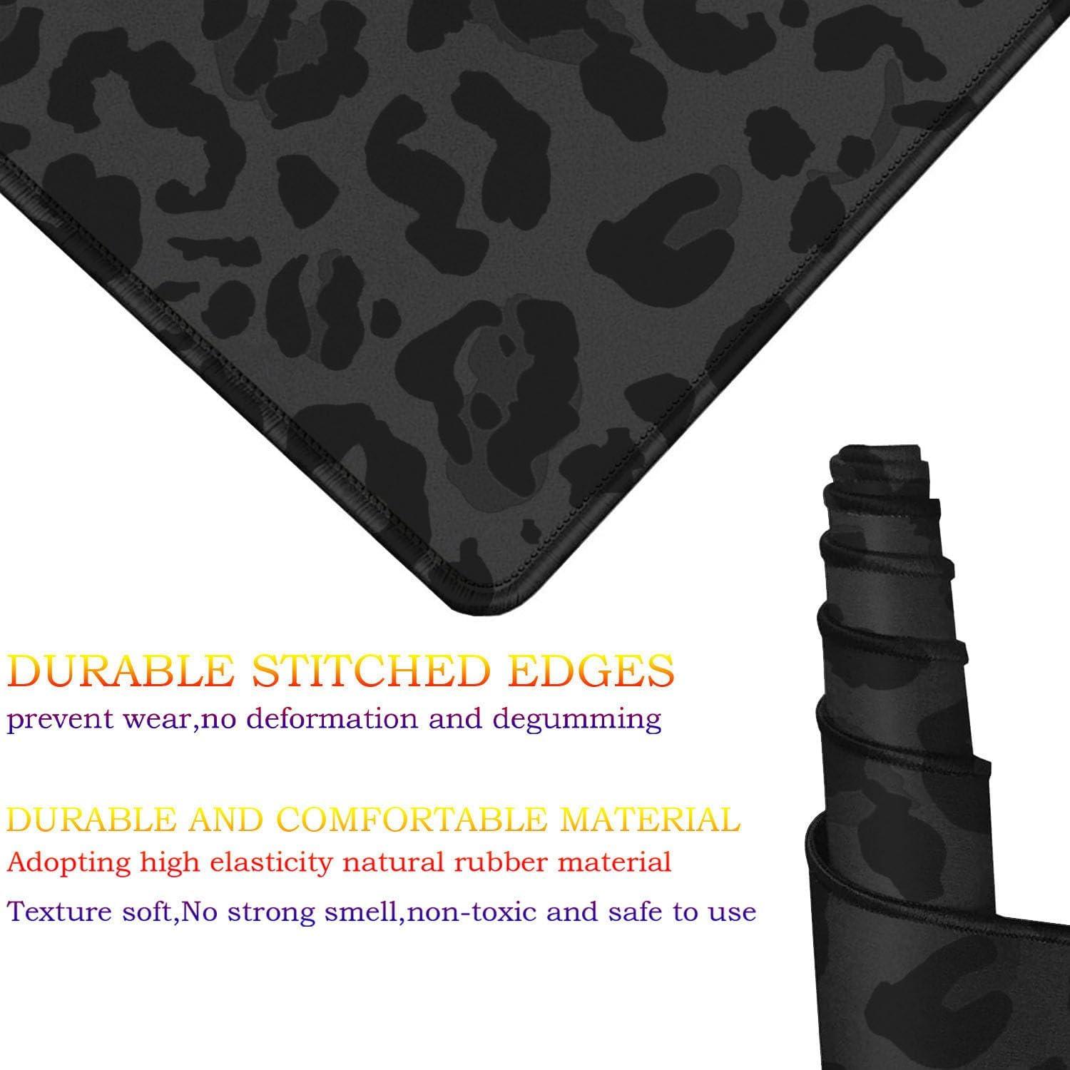 Alfombrilla de Ratón Bxgolkgd XL Estampado Leopardo 80x30cm