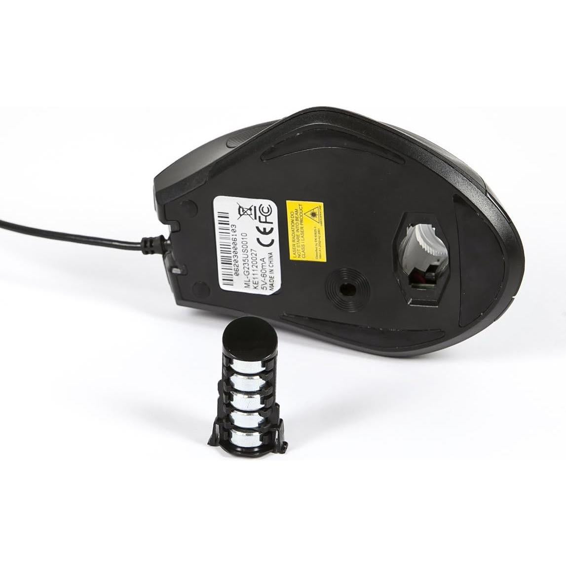 Ratón Óptico Láser para Juegos Monoprice 5 Botones 3400 dpi