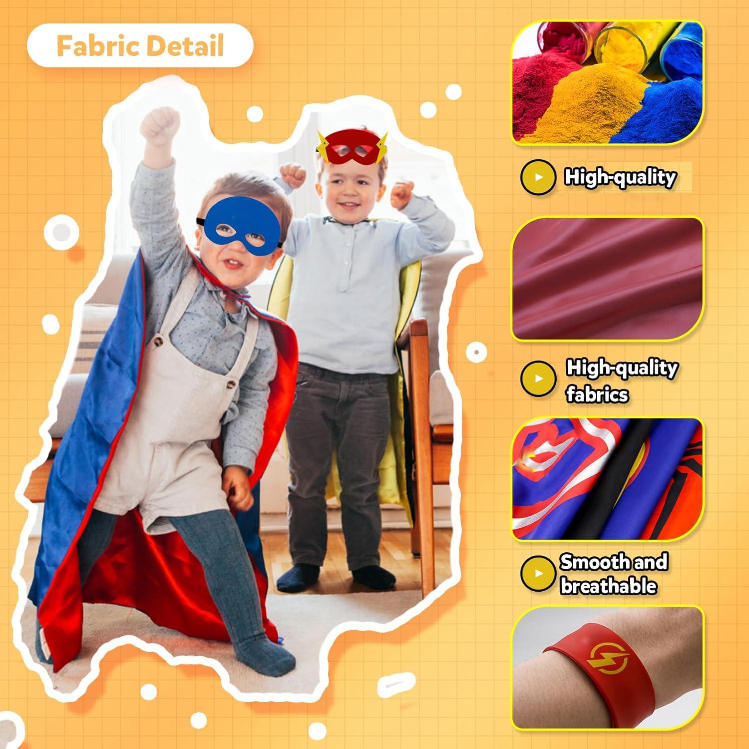 Conjunto de 8 capas de superhéroe para niños 69.85 cm