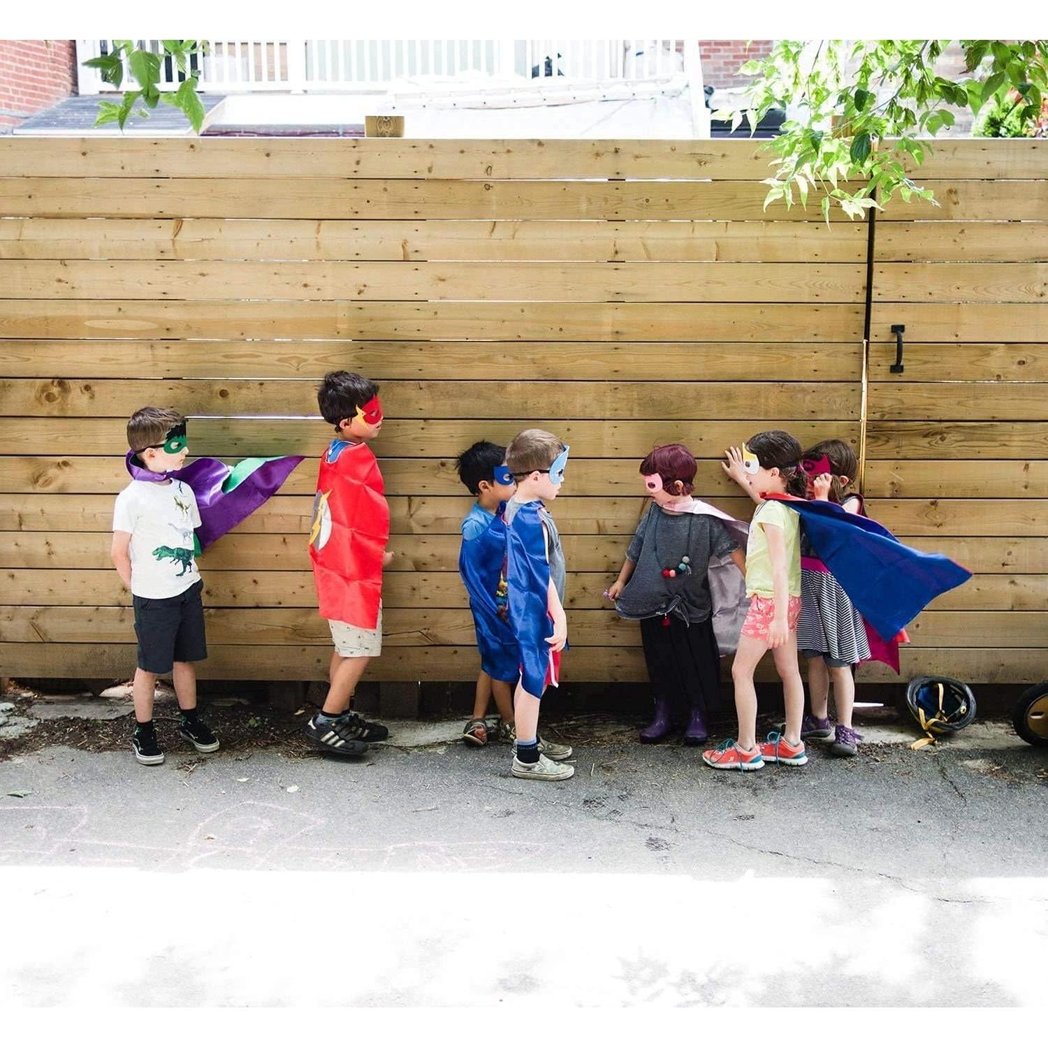 Conjunto de 8 capas de superhéroe para niños 69.85 cm