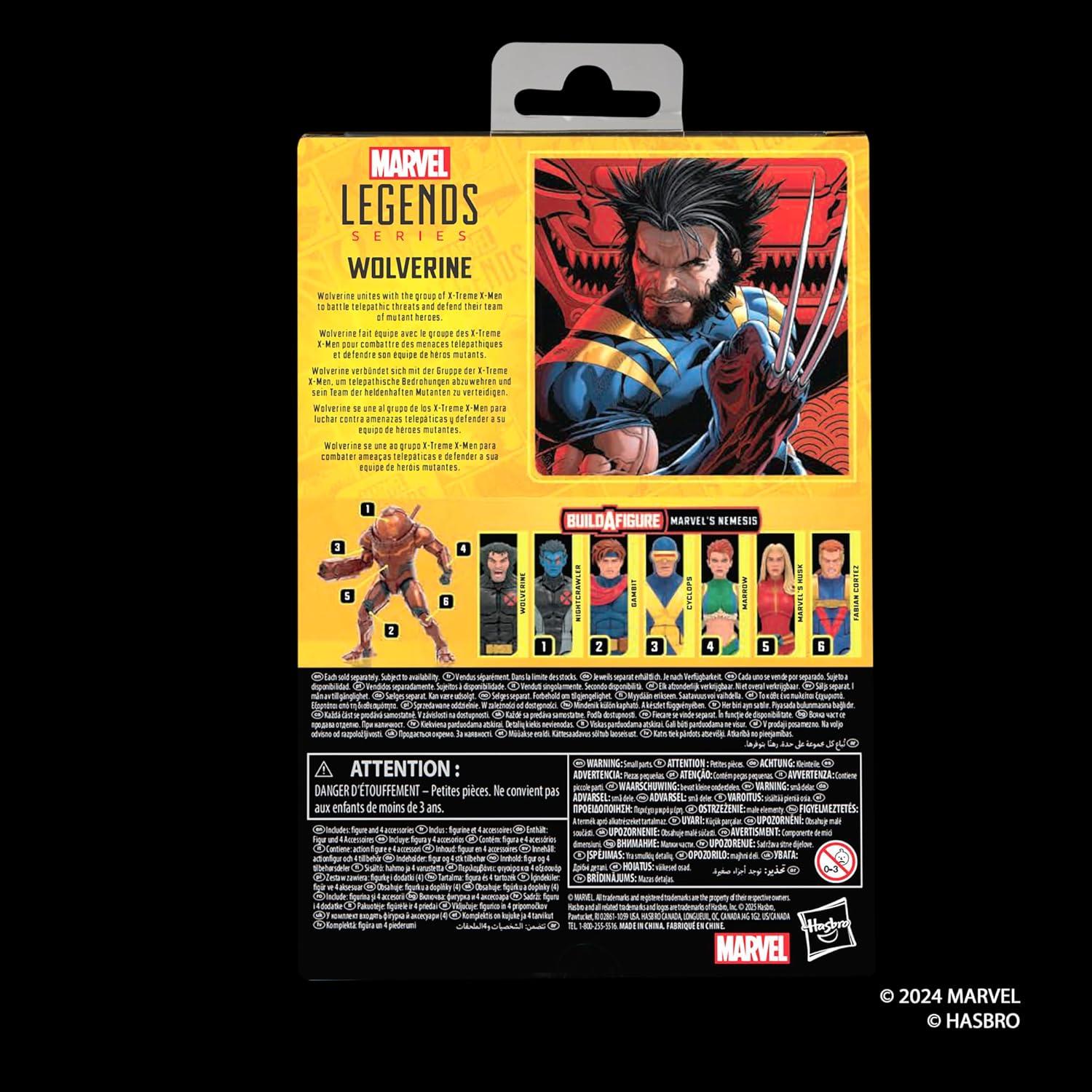 Figura de acción Wolverine Marvel Legends 15 cm con accesorios
