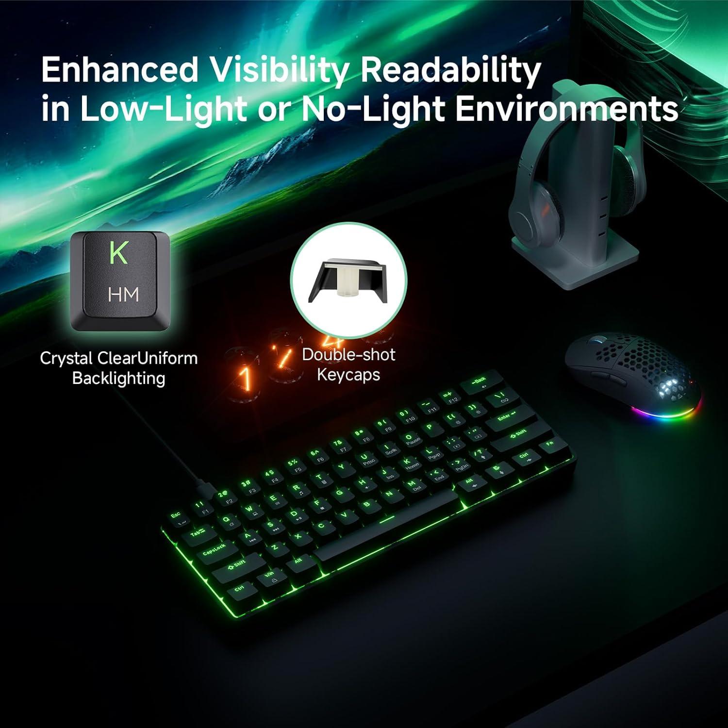 Combo Ratón Gaming TMKB Falcon M1SE y Teclado Mecánico T61SE