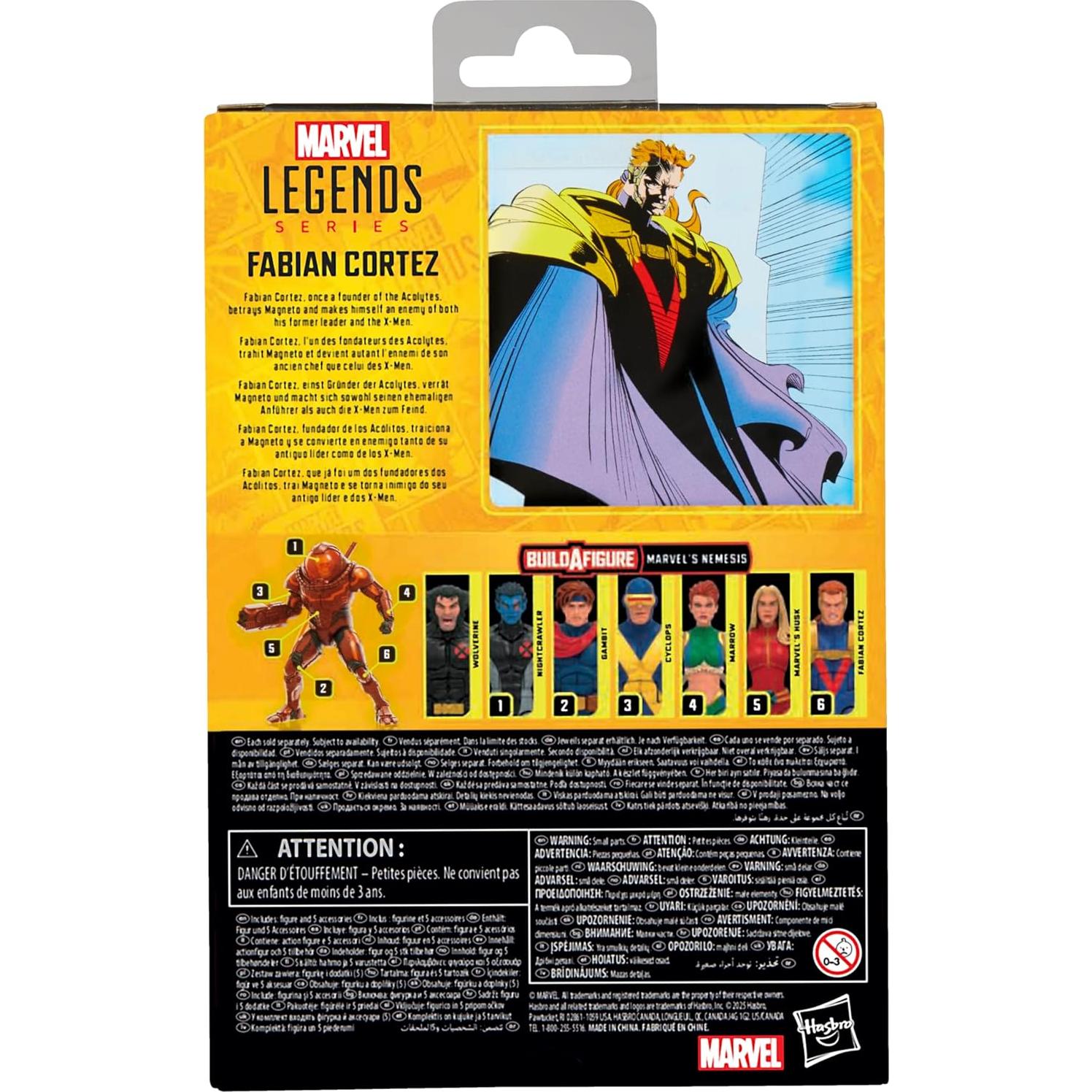 Figura de acción Marvel Legends Fabian Cortez 15 cm Hasbro