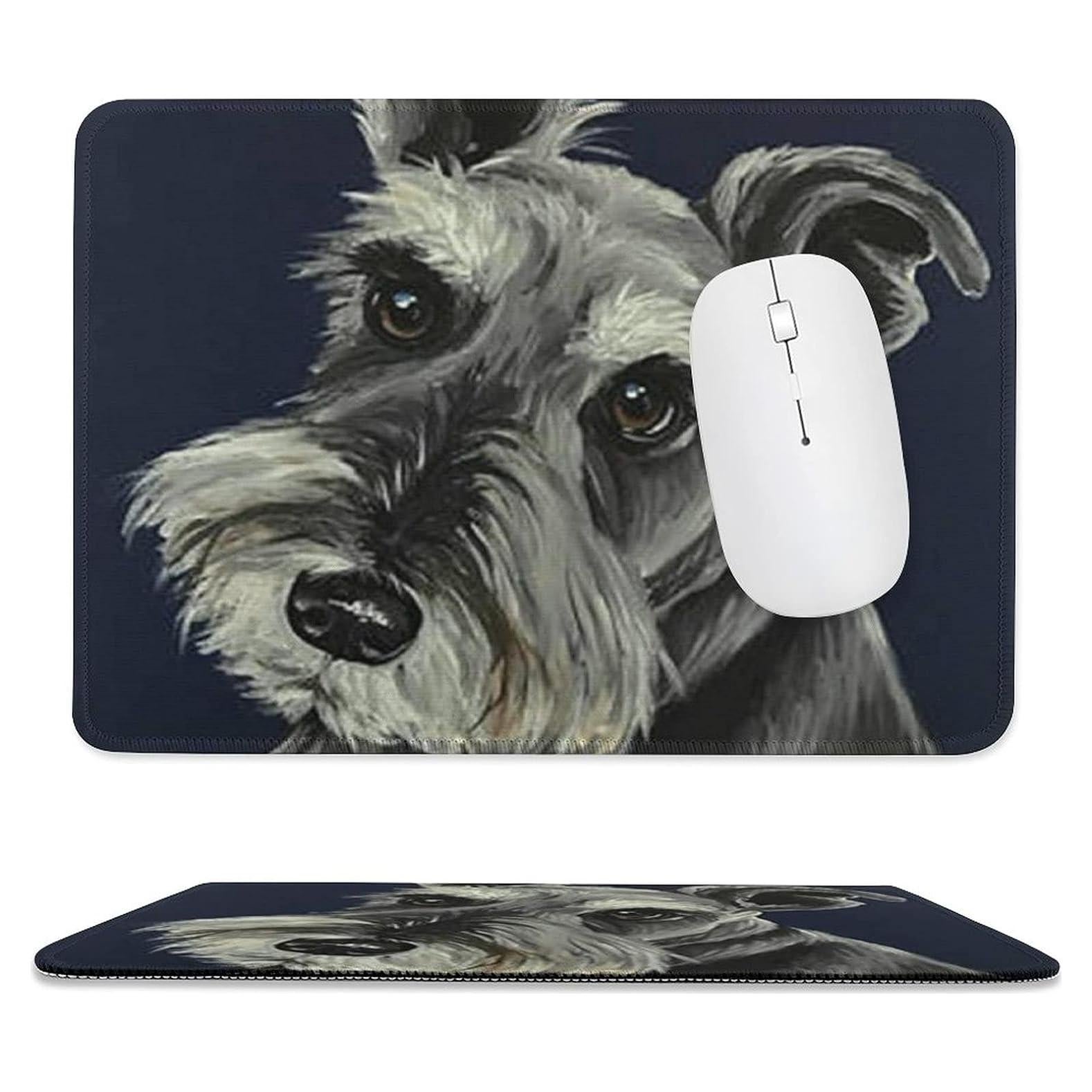 Alfombrilla de Ratón Sedoied Schnauzer 30x25 cm Antideslizante