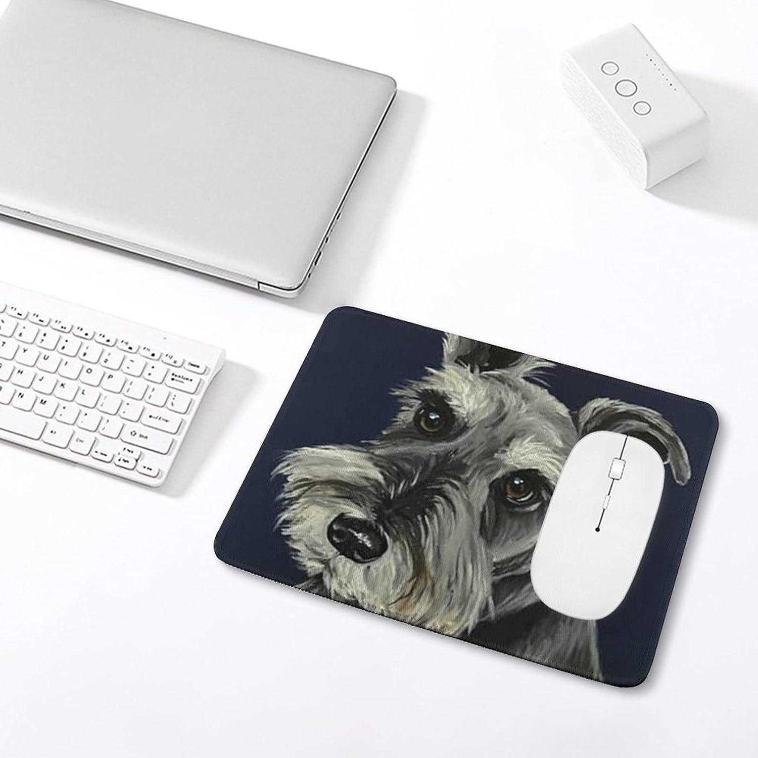 Alfombrilla de Ratón Sedoied Schnauzer 30x25 cm Antideslizante