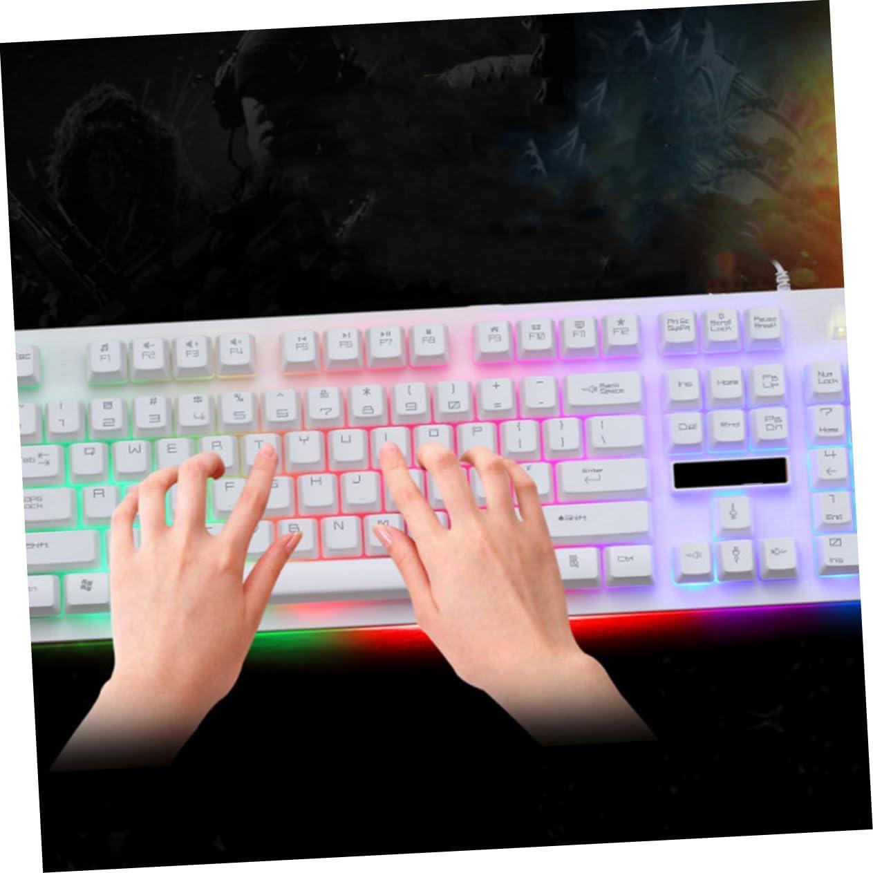 Conjunto Teclado y Ratón USB OSALADI Ergonómico 45x14cm