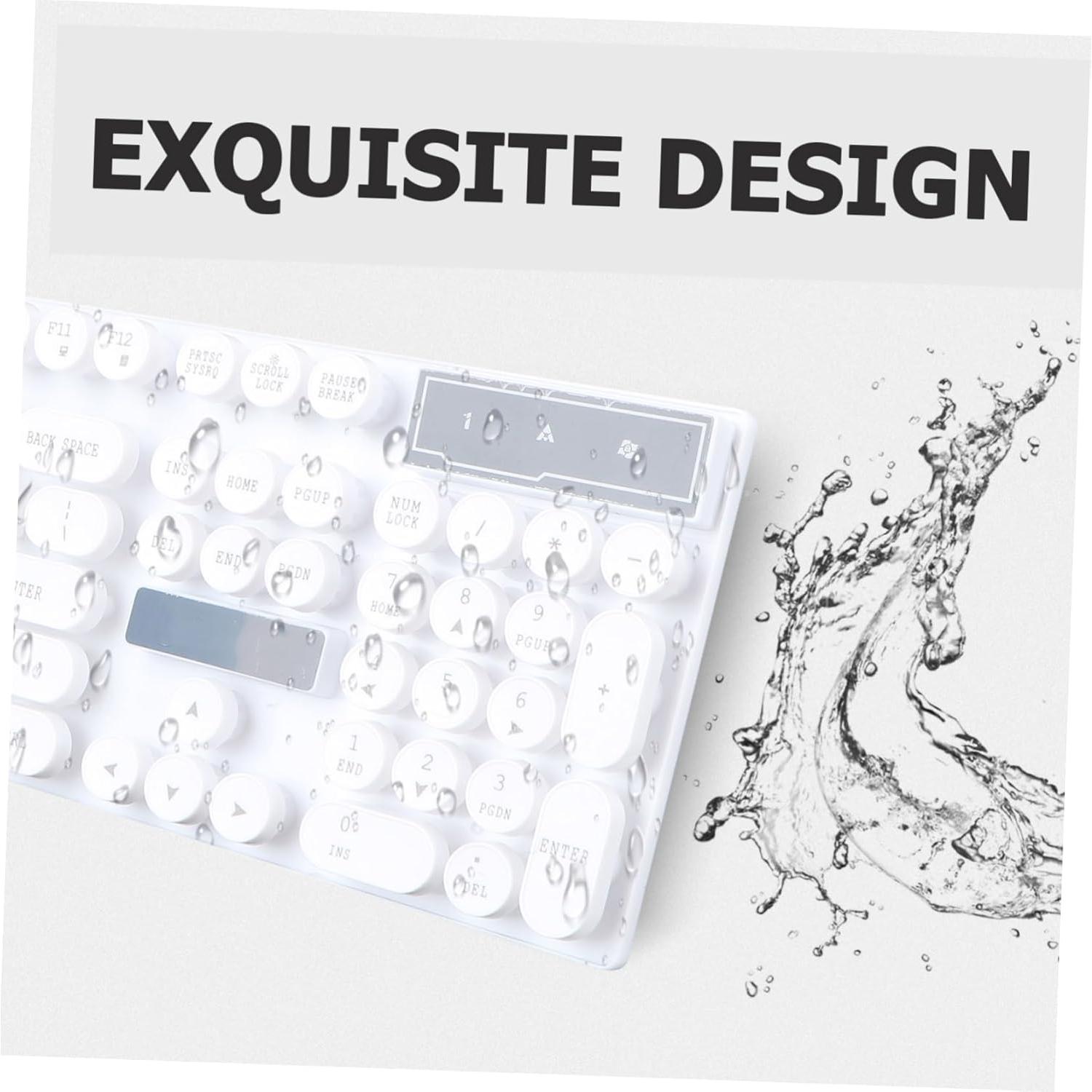 Conjunto Teclado y Ratón USB OSALADI Ergonómico 45x14cm
