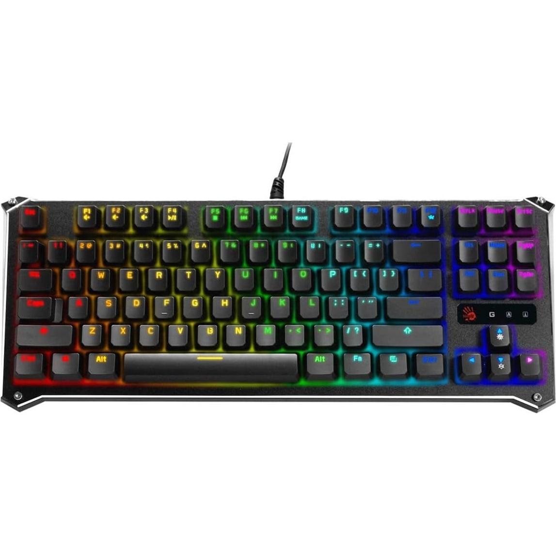 Teclado Gaming TKL A4Tech B930 Óptico RGB Compacto