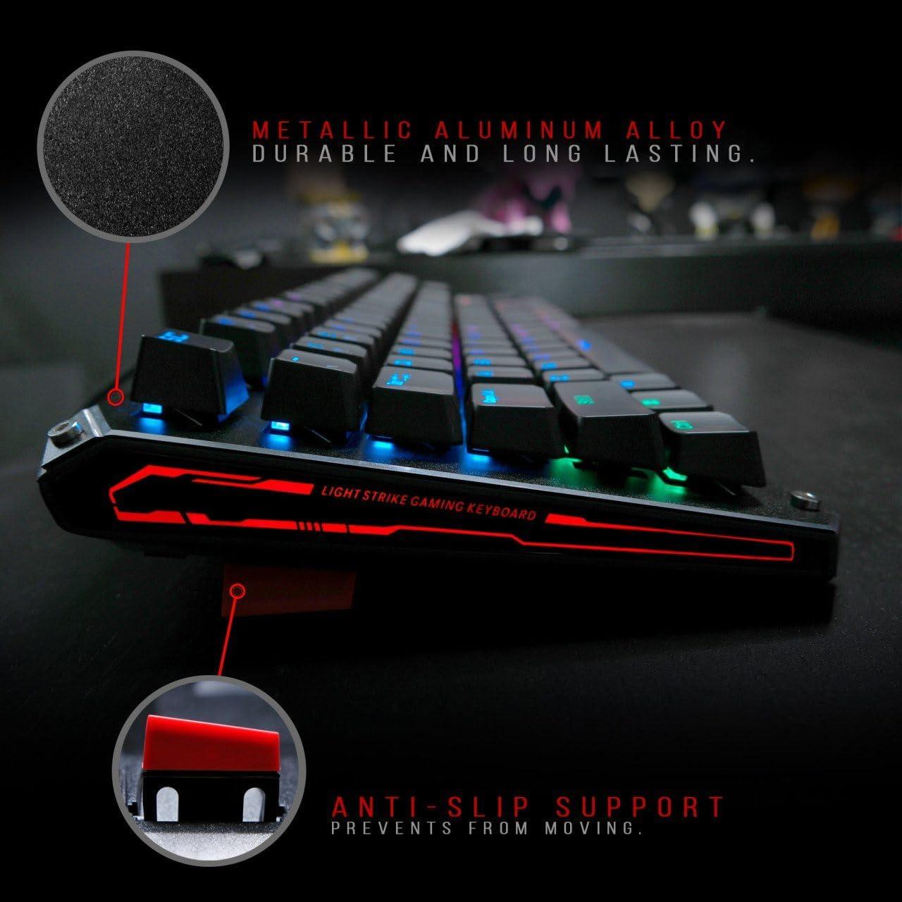 Teclado Gaming TKL A4Tech B930 Óptico RGB Compacto