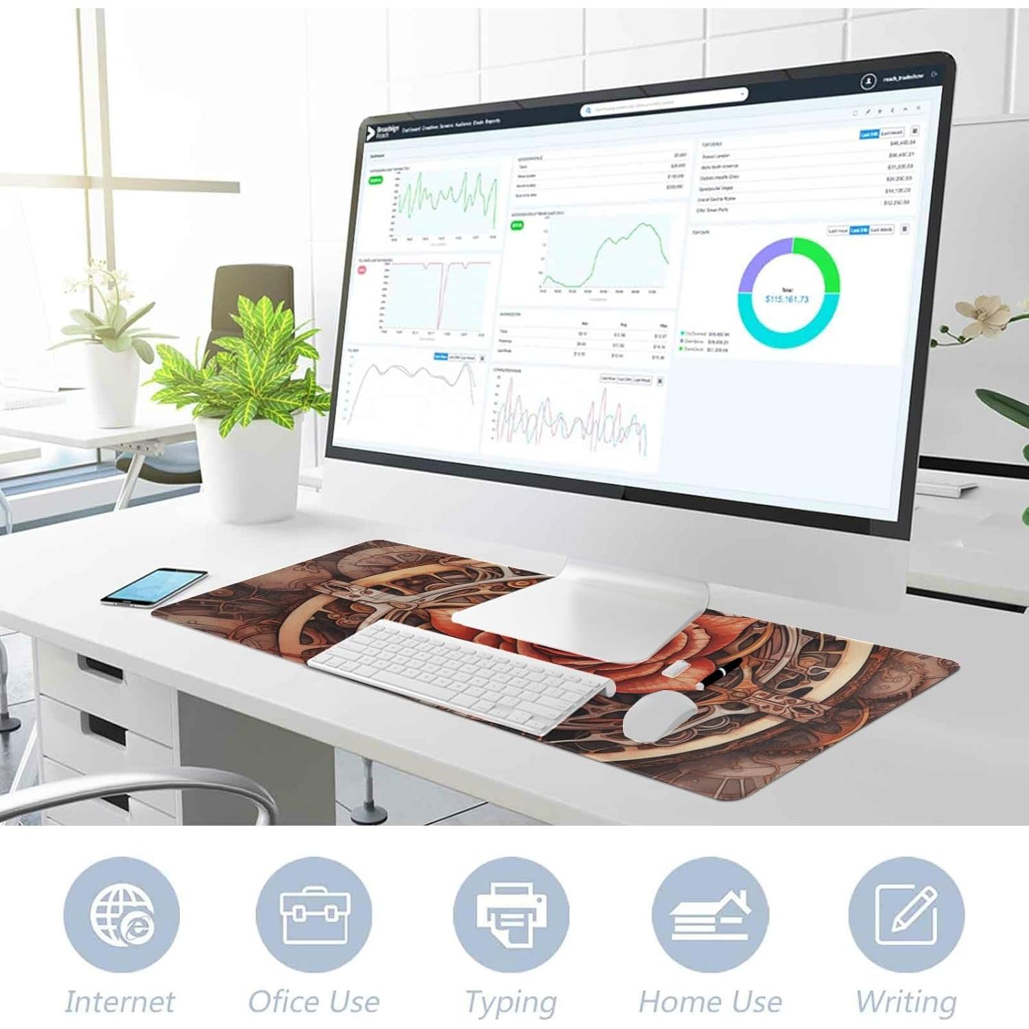 Alfombrilla de Ratón DNOVING Rosa 901 x 406 mm Antideslizante