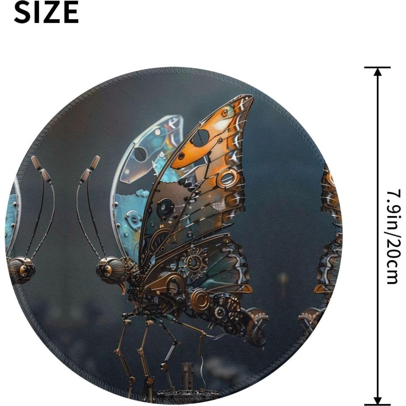 Alfombrilla de Ratón Steampunk Buewutiry 20.1 cm 4 PCS