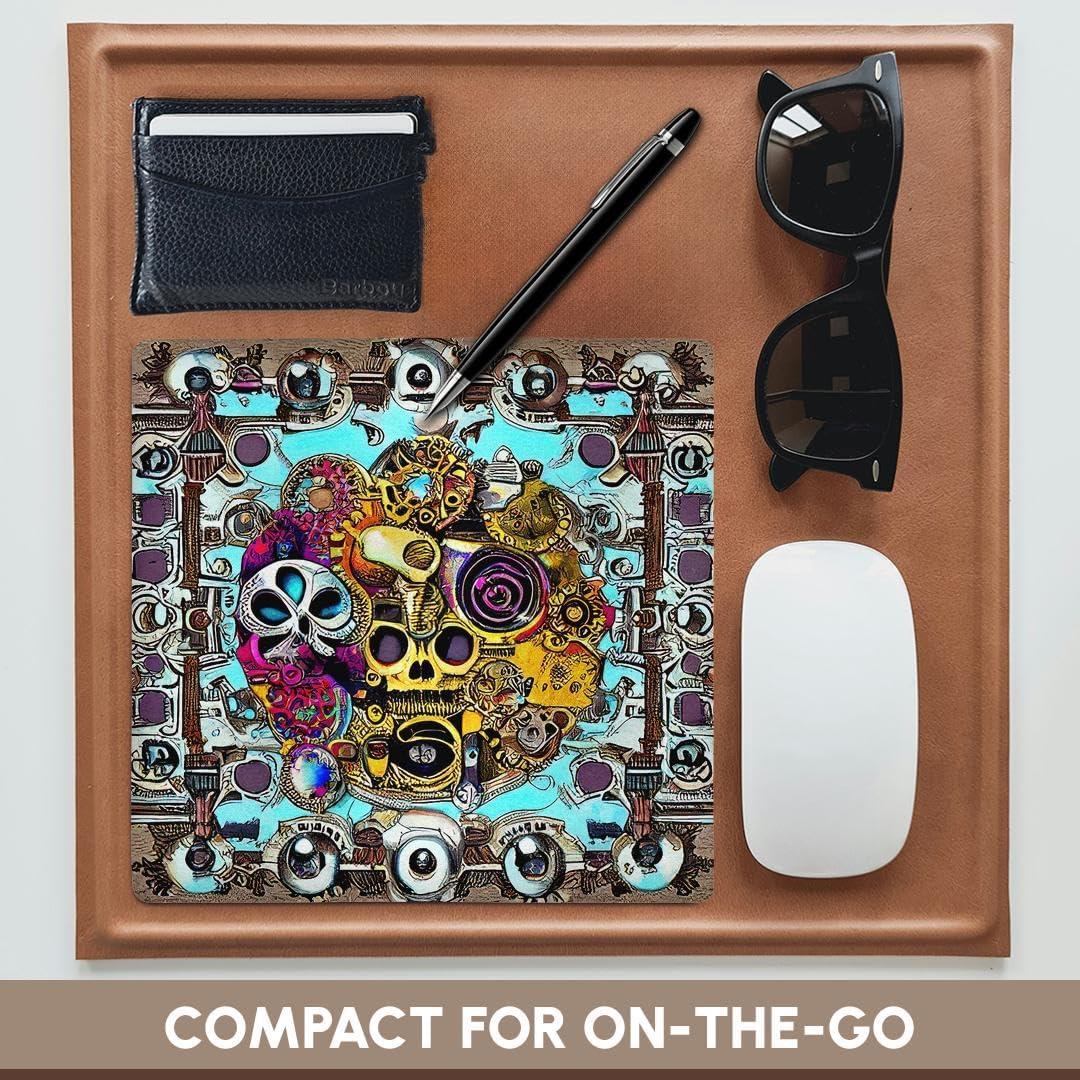 Alfombrilla para Ratón 3dRose Cráneo Steampunk 20.32x20.32 cm