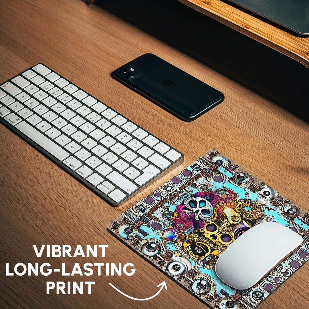 Alfombrilla para Ratón 3dRose Cráneo Steampunk 20.32x20.32 cm