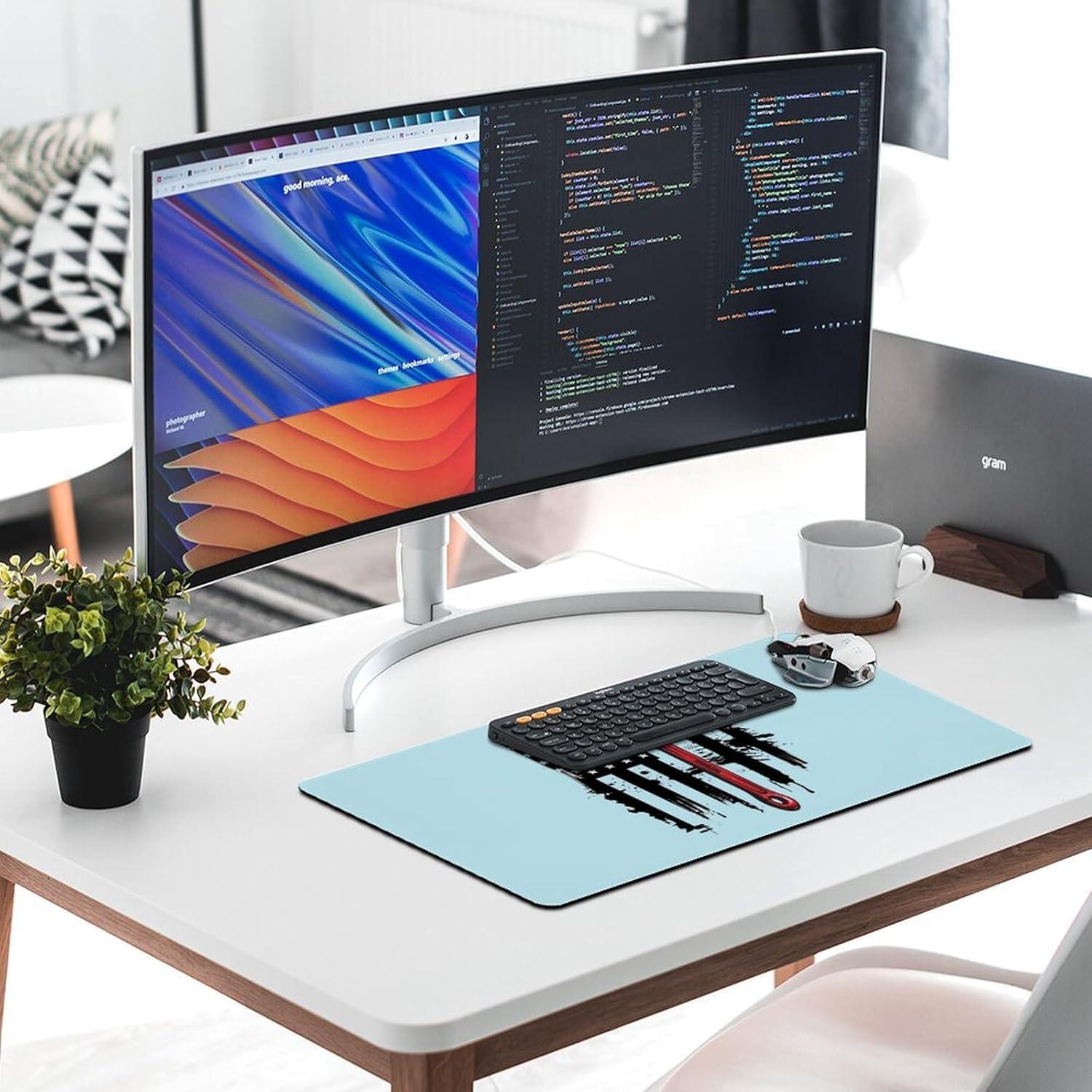 Alfombrilla de Ratón Grande Genérico 40x75cm Antideslizante