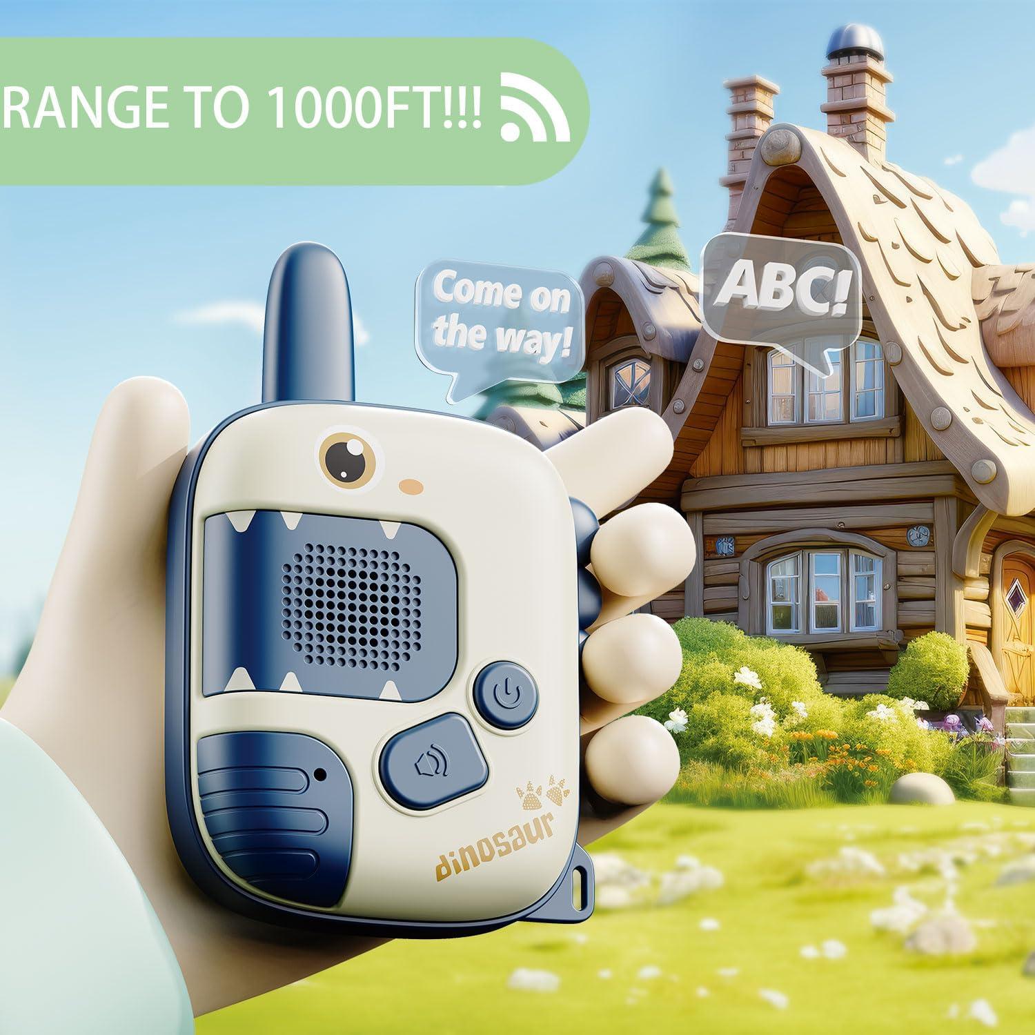 Walkie Talkies Dinosaurio JKGIFTS para Niños 3-12 Años