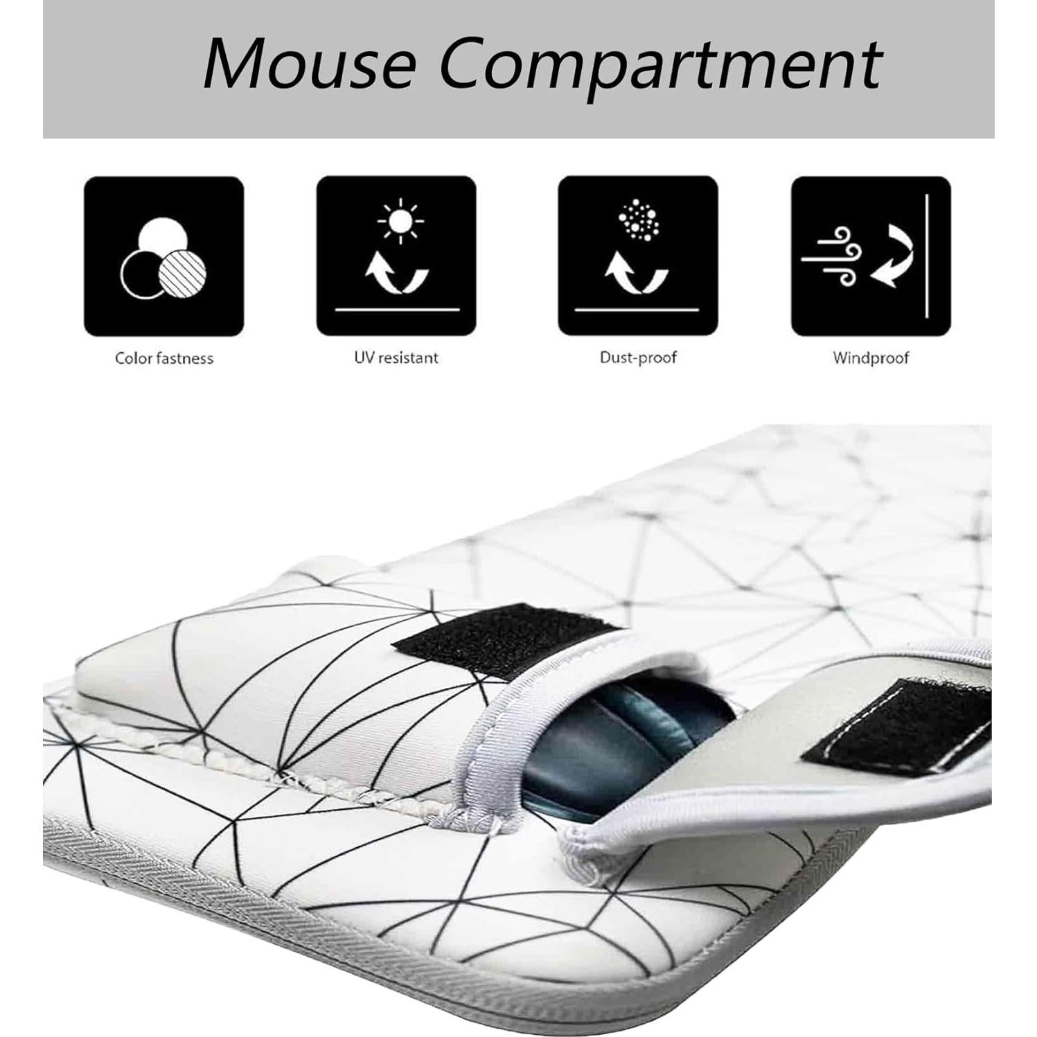 Keyboard Case Neoprene Keyboard Sleeve Portable Carrying Case with Mouse Bag Suitable for Logitech MK270 Wireless Keyboard and Mouse Combo-Wireless Keyboard Sleeve