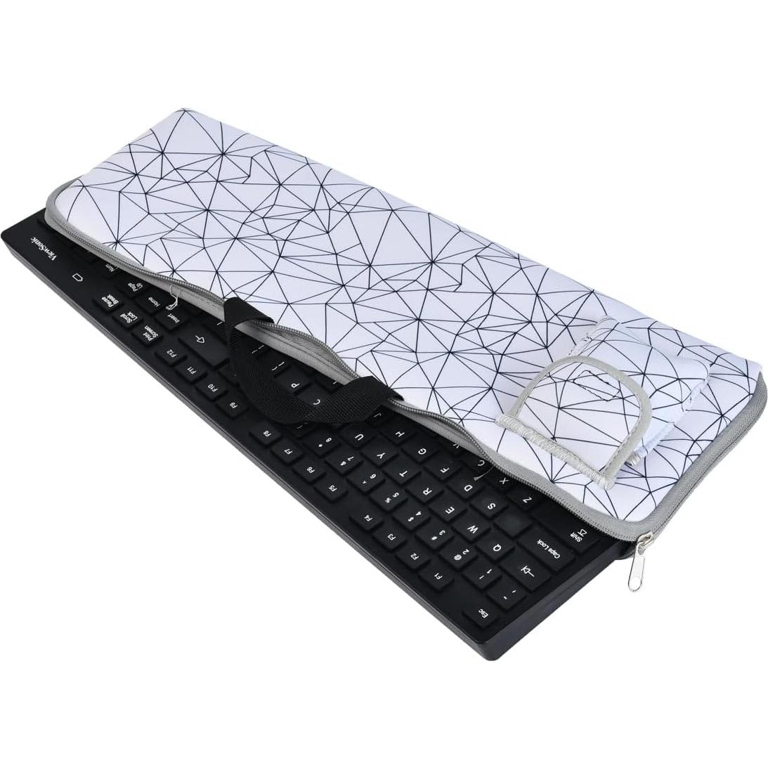 Keyboard Case Neoprene Keyboard Sleeve Portable Carrying Case with Mouse Bag Suitable for Logitech MK270 Wireless Keyboard and Mouse Combo-Wireless Keyboard Sleeve