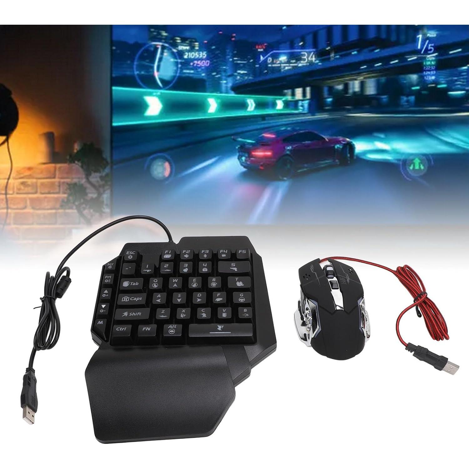 Combo Teclado y Ratón Gaming Zunate Media Mano Bluetooth