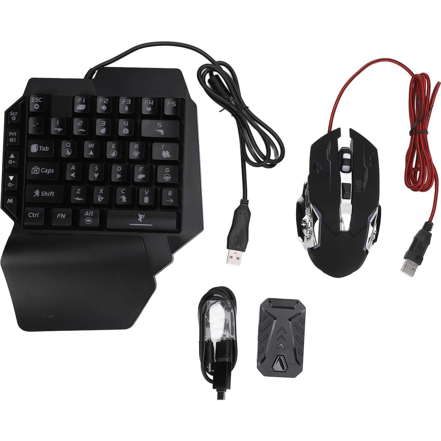 Combo Teclado y Ratón Gaming Zunate Media Mano Bluetooth