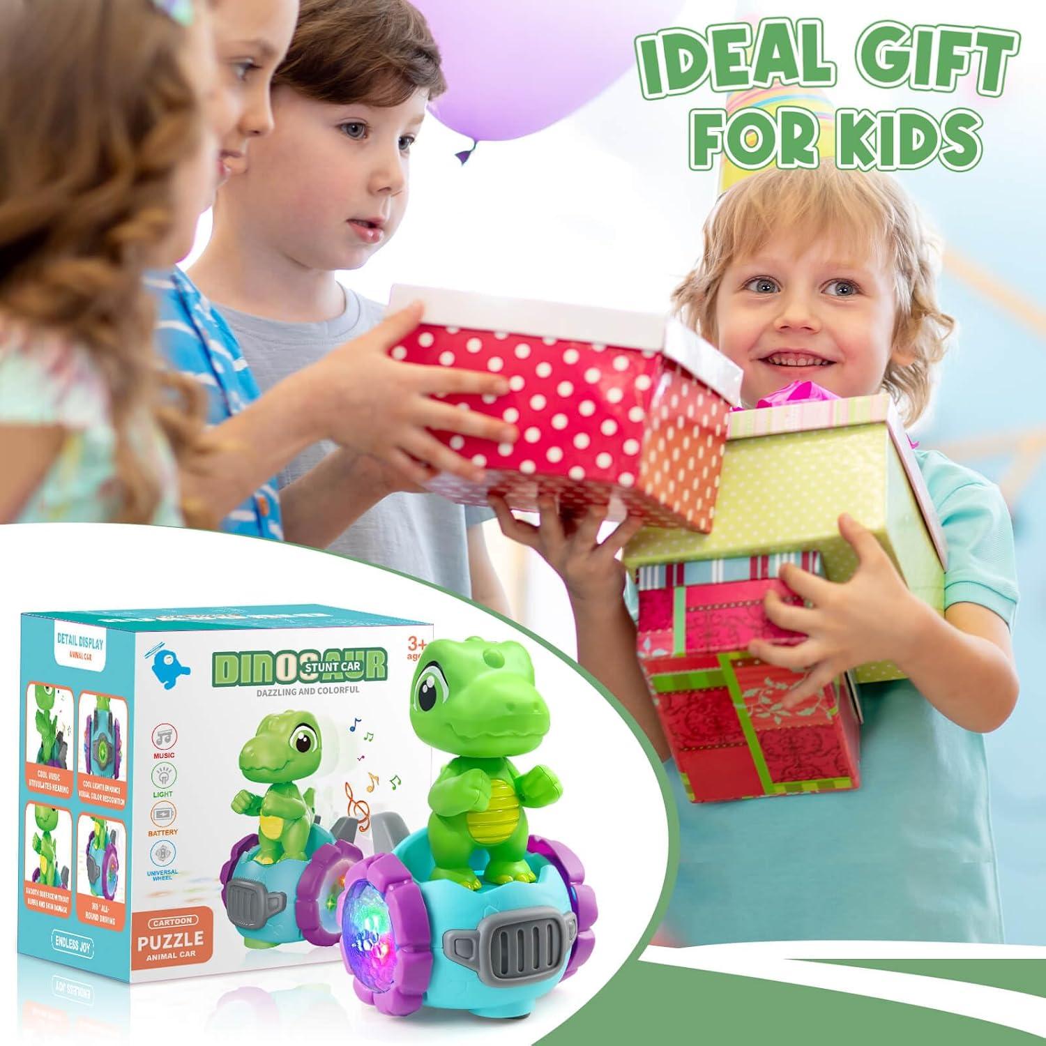 Coche Robot Dinosaurio Beria con Luces y Música 12,5 cm