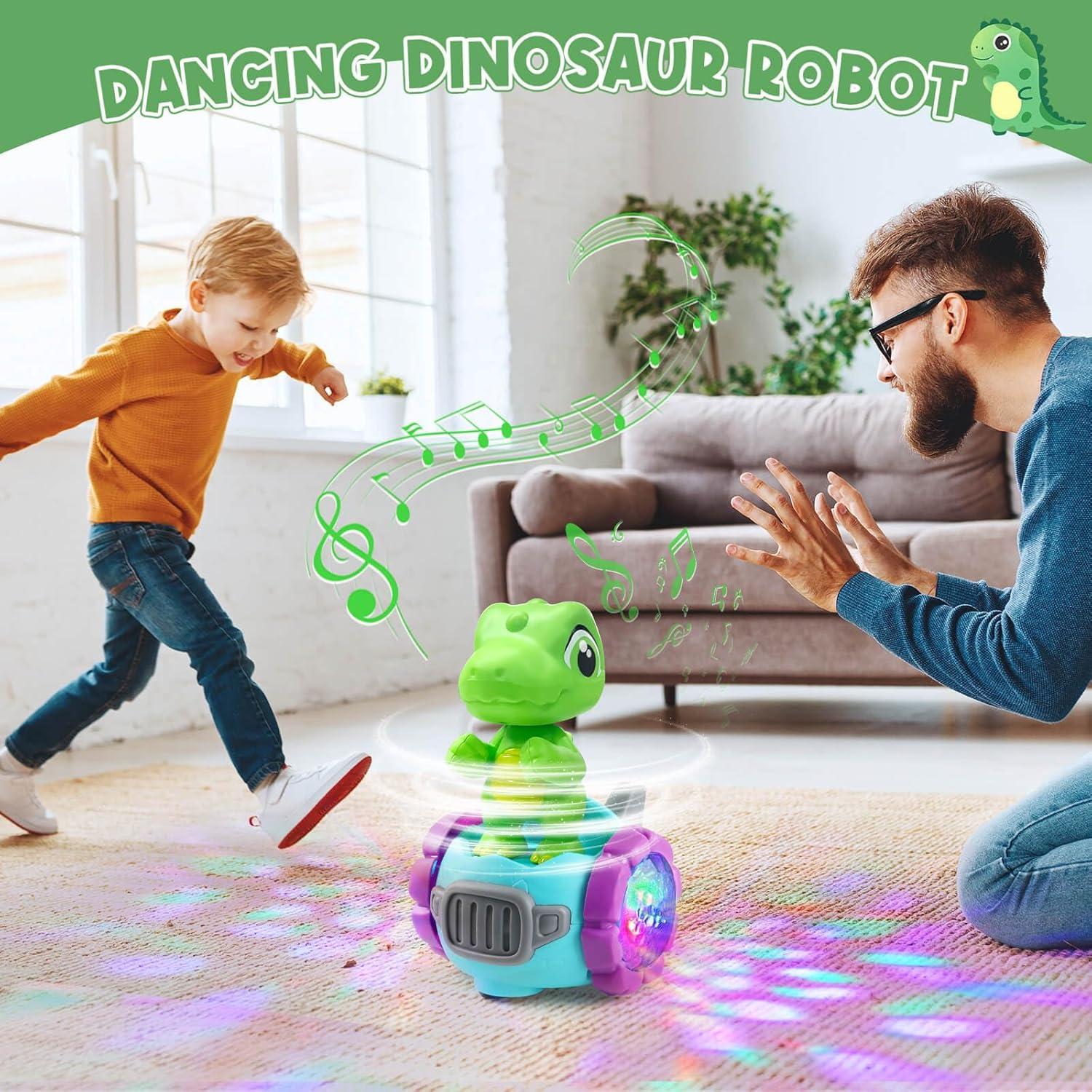 Coche Robot Dinosaurio Beria con Luces y Música 12,5 cm