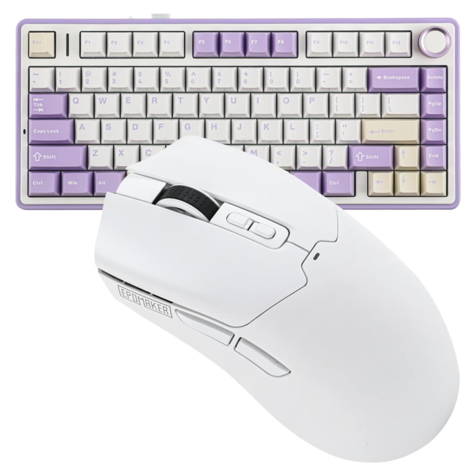 Teclado Mecánico Gasket EPOMAKER F75 + Ratón Gaming Inalámbrico