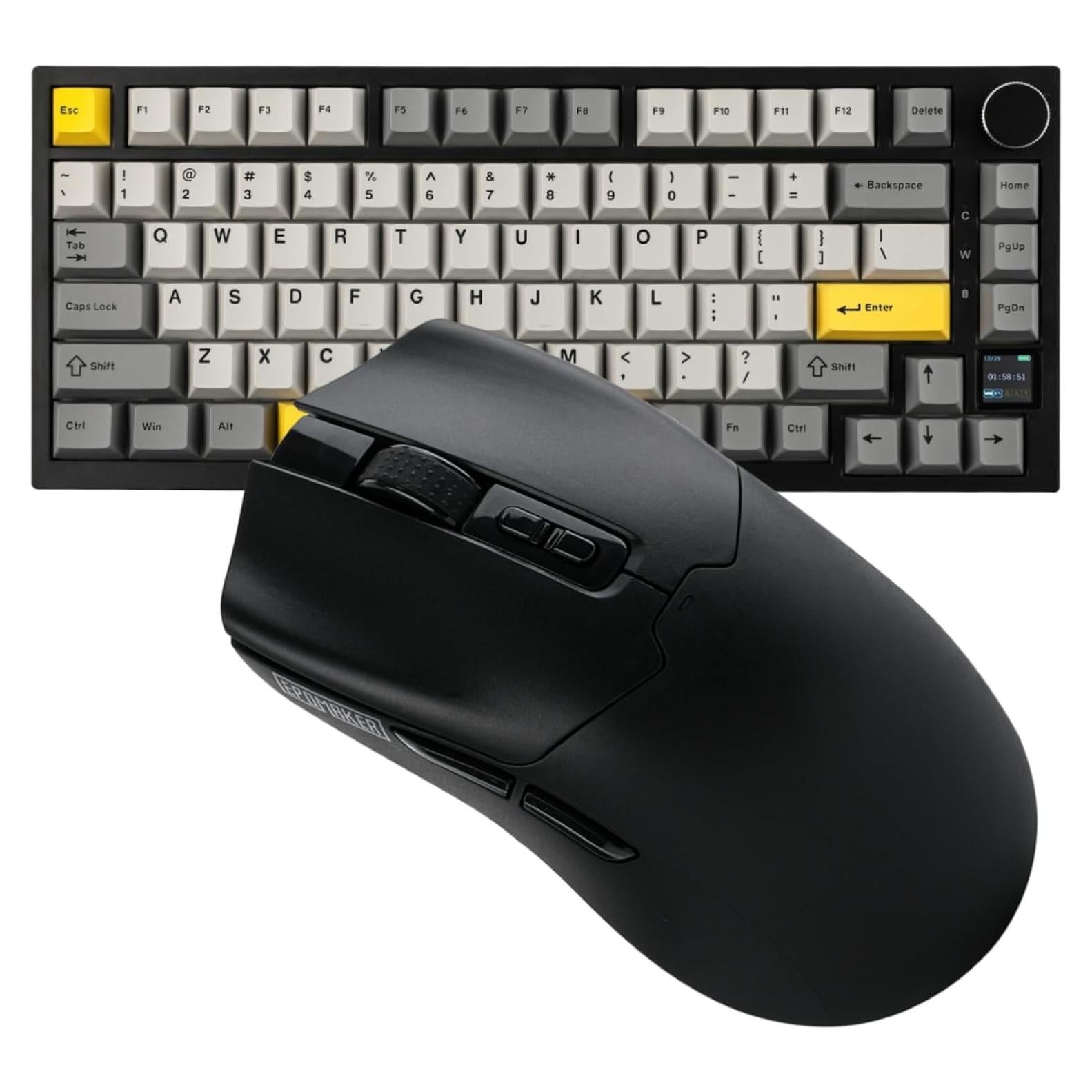 EPOMAKER Ajazz AK820 Pro 75% Mechanical Keyboard+Click Gaming Mouse Wireless 2.4Ghz/Bluetooth/Type-C