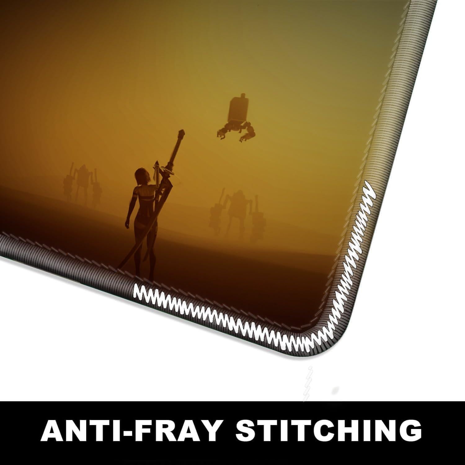 Large Anime Mouse Pad, Mouse Pad XXL(90 x 40 x 3 cm) Neil Mechanical Era Mouse Pad - Waterproof and Anti-Slip - Fine Edges - Suitable for Home and Office Computer Accessories (D)