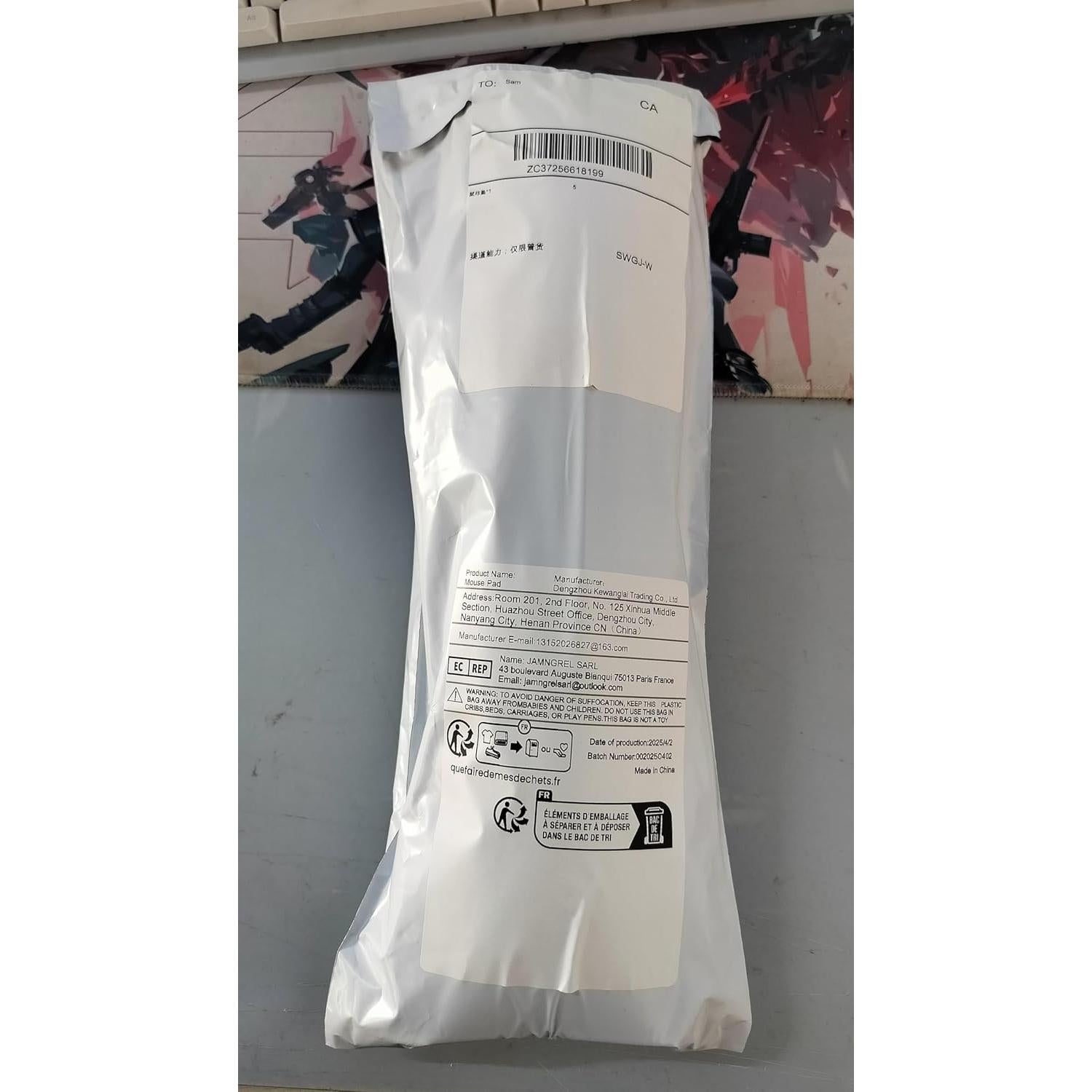 Large Anime Mouse Pad, Mouse Pad XXL(90 x 40 x 3 cm) Neil Mechanical Era Mouse Pad - Waterproof and Anti-Slip - Fine Edges - Suitable for Home and Office Computer Accessories (D)