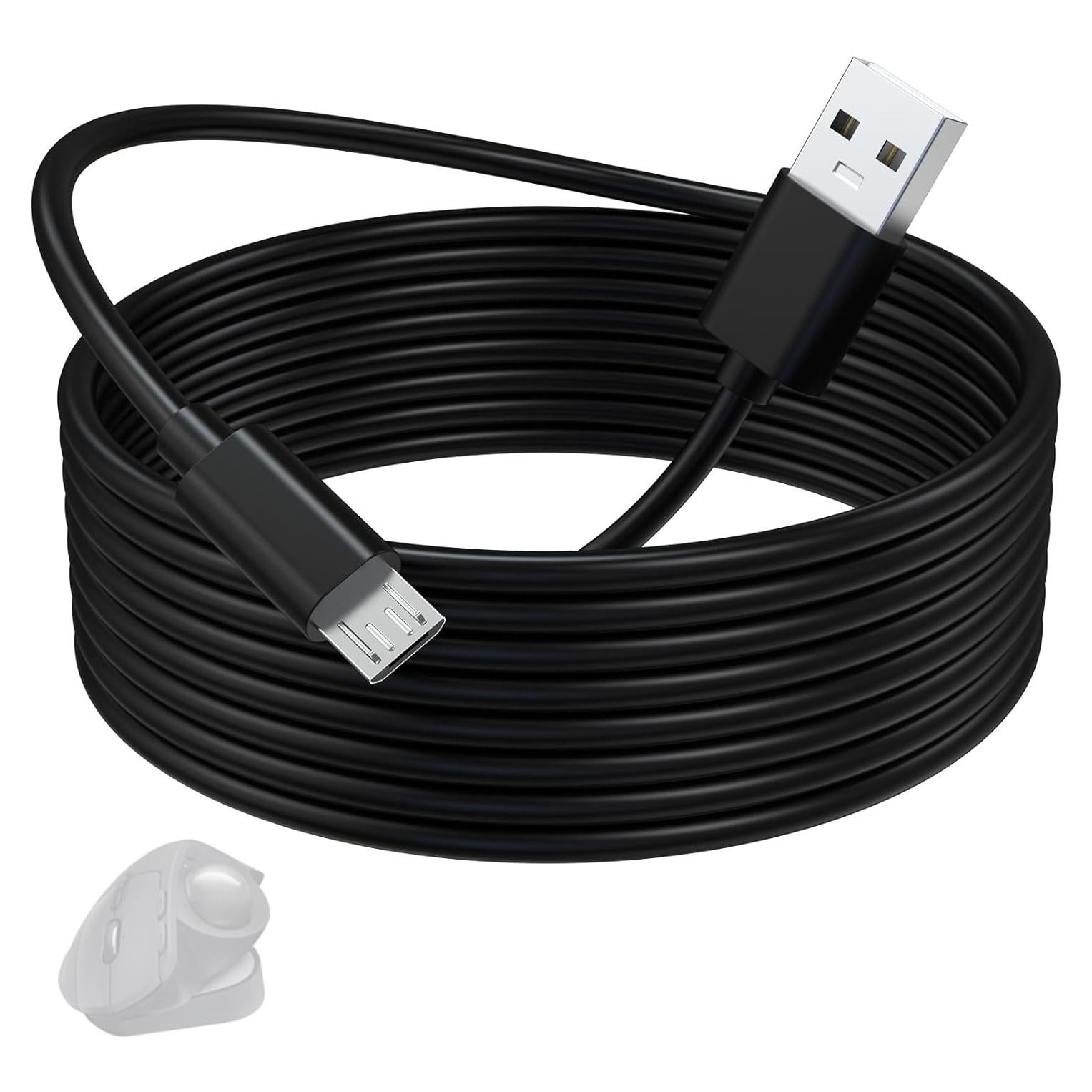 Cable de Carga Micro USB Gneinour para Logitech MX Master 2S
