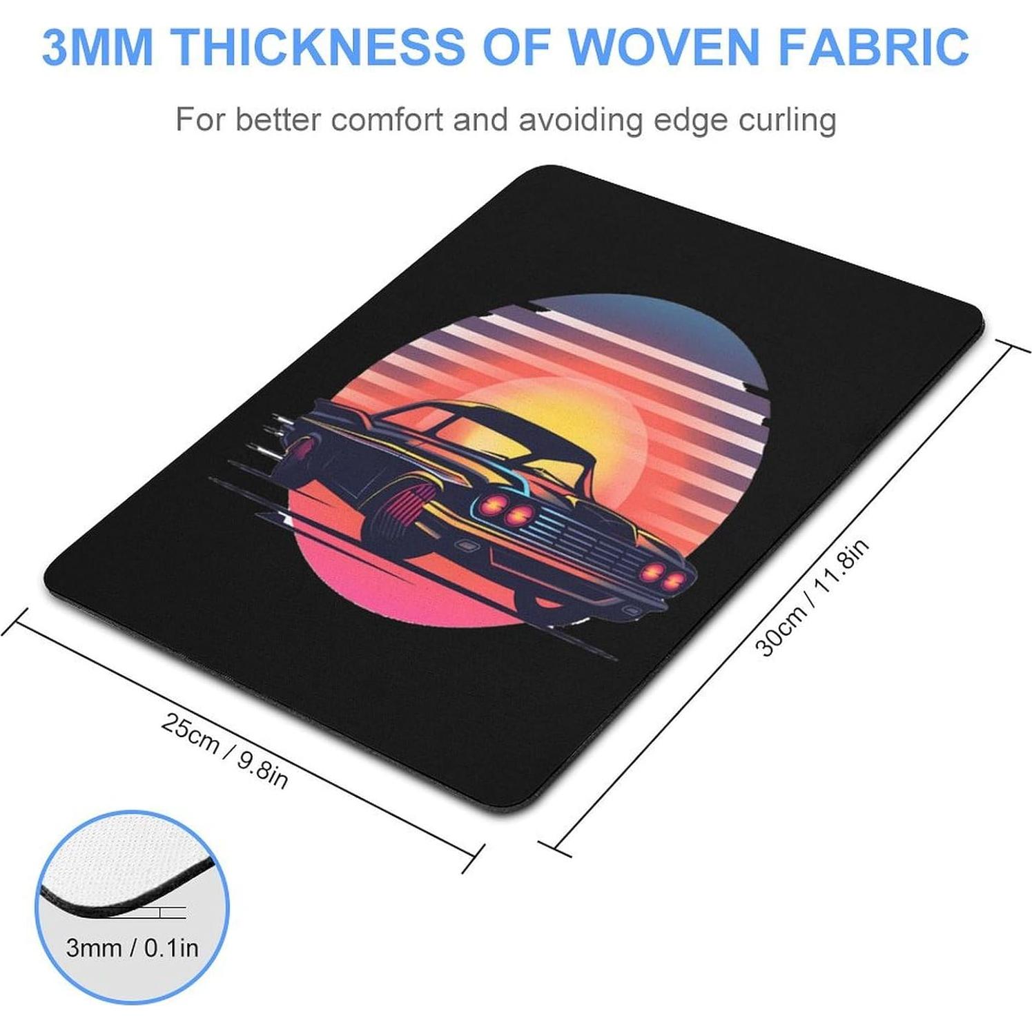 Classic Sport Car Mechanic Driver Race Mouse Pad Computer Mouse Mat Washable Mousepads for Wireless Mouse 25 * 30cm