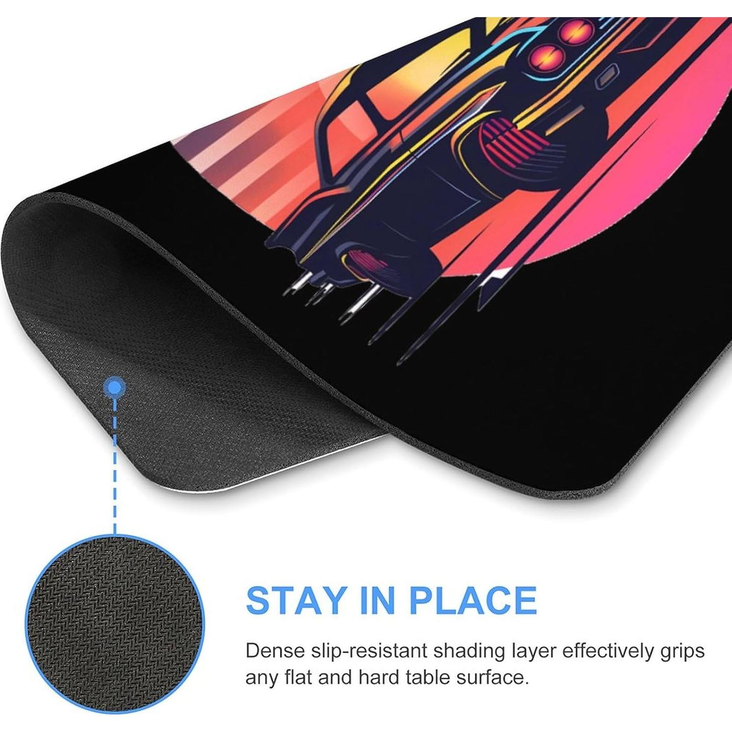 Classic Sport Car Mechanic Driver Race Mouse Pad Computer Mouse Mat Washable Mousepads for Wireless Mouse 25 * 30cm