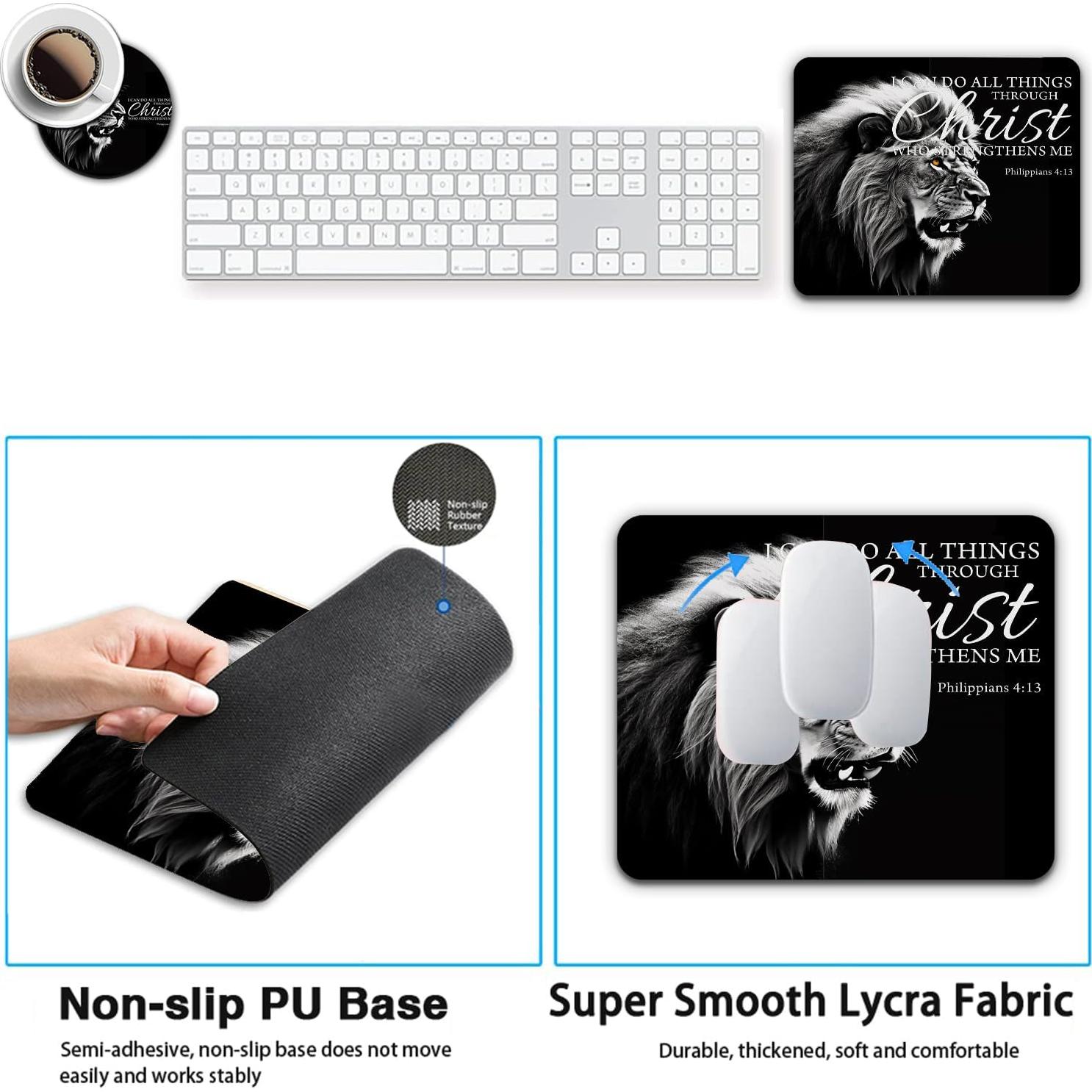 Alfombrilla de Ratón Ergonómica YVBHCGGGF con Soporte de Espuma